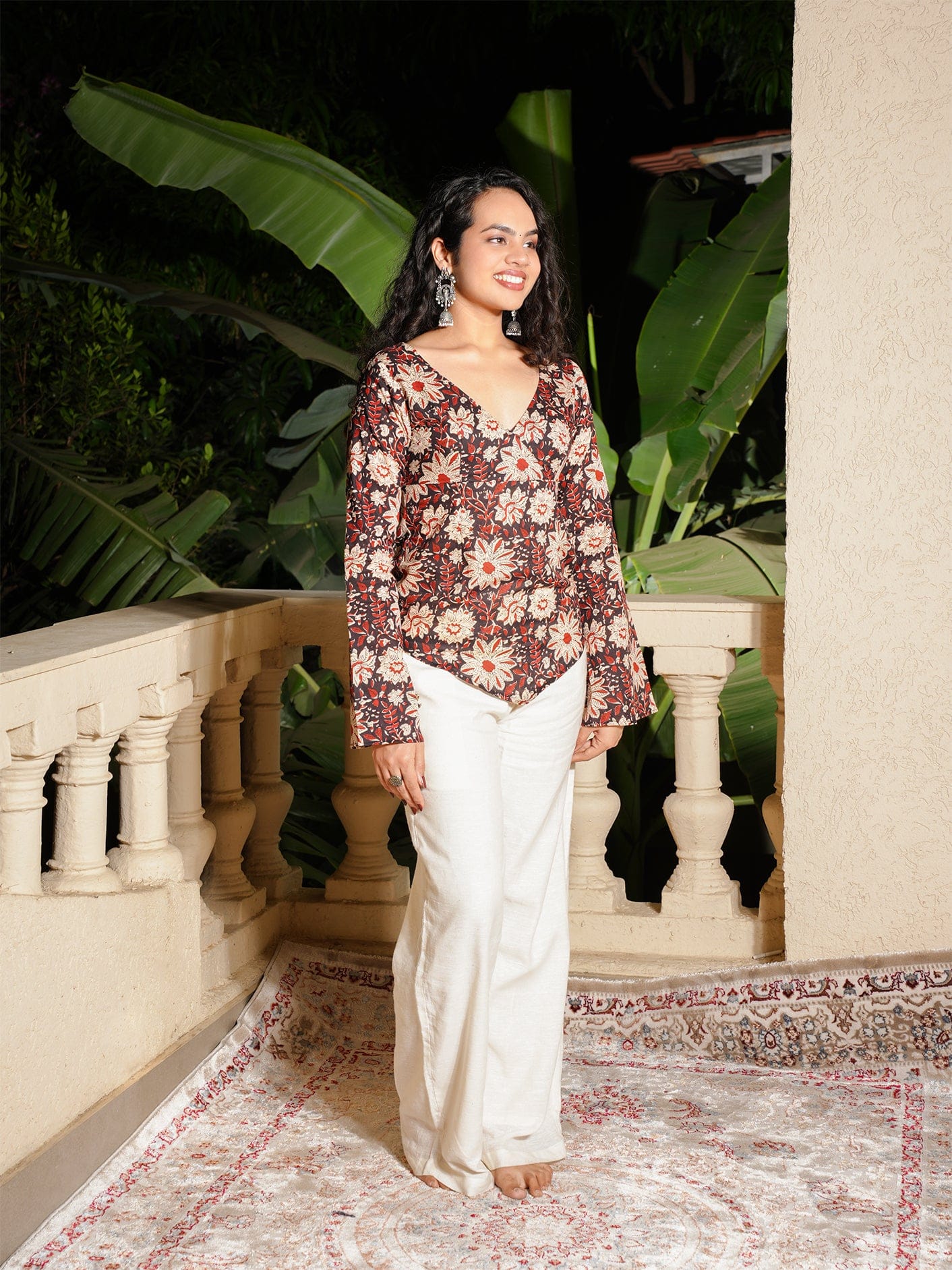 Naira Bell Sleeved Top