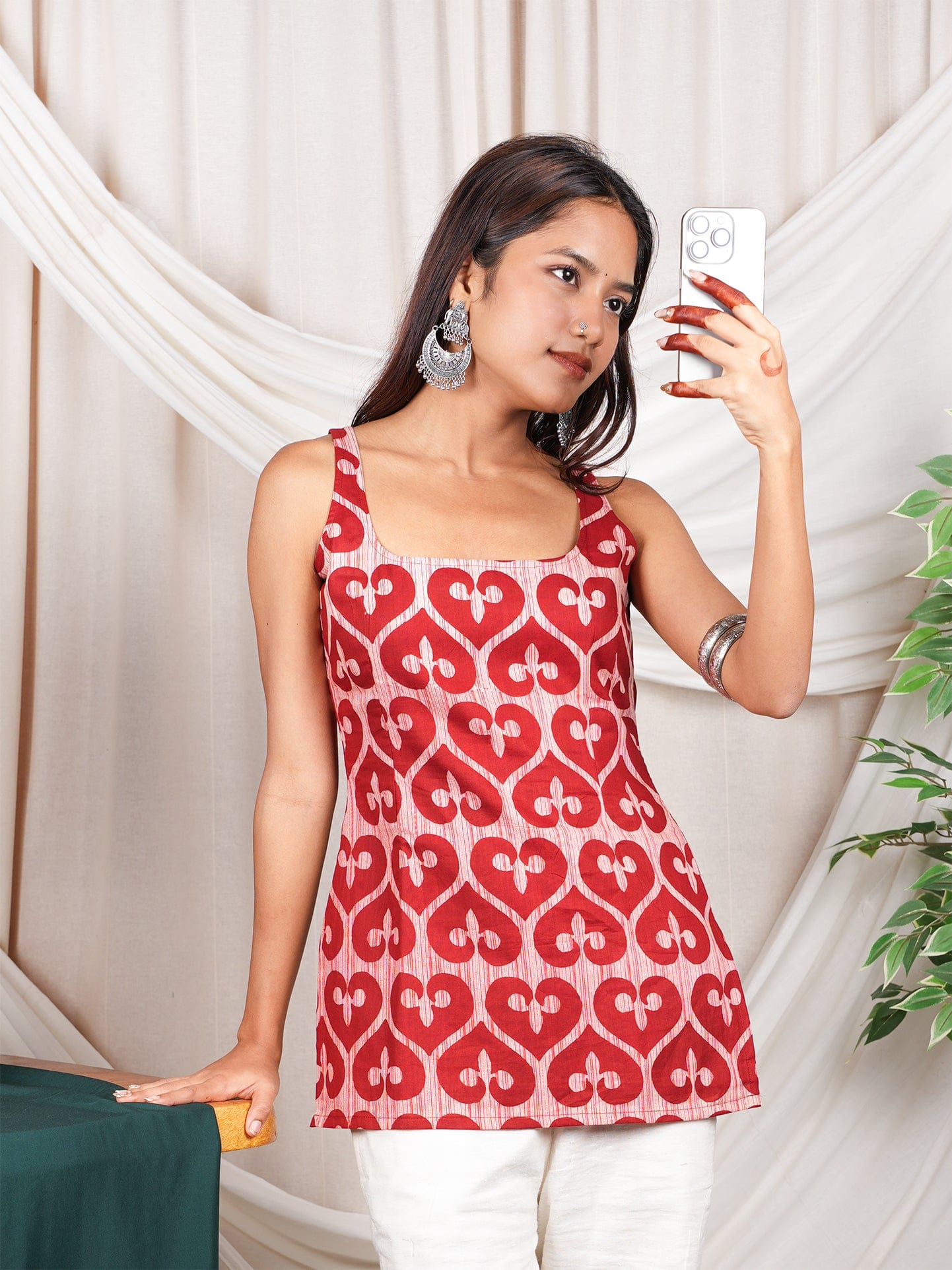 Myra Deep Back Short Kurti