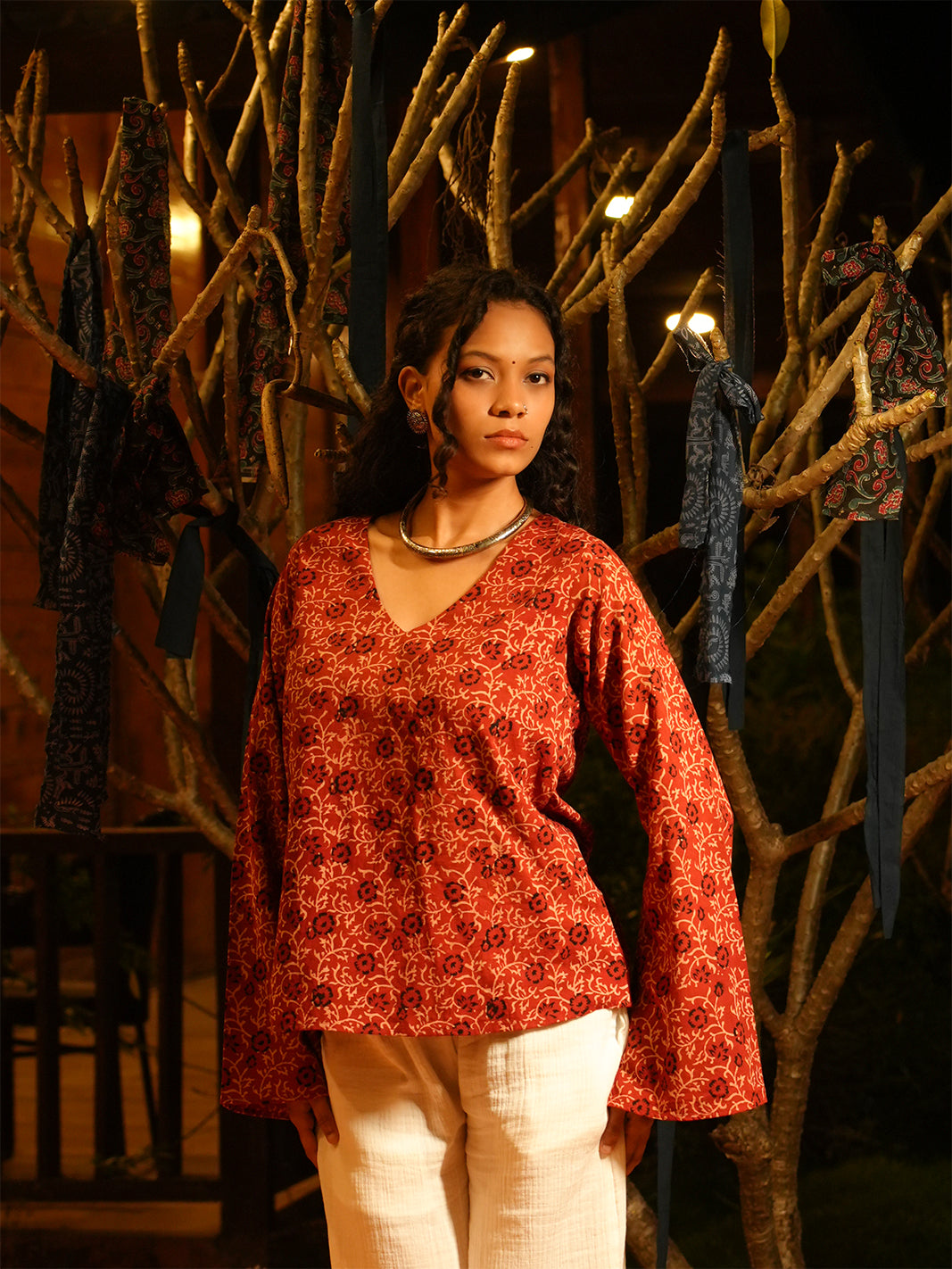 Yukta Bell Sleeved Top