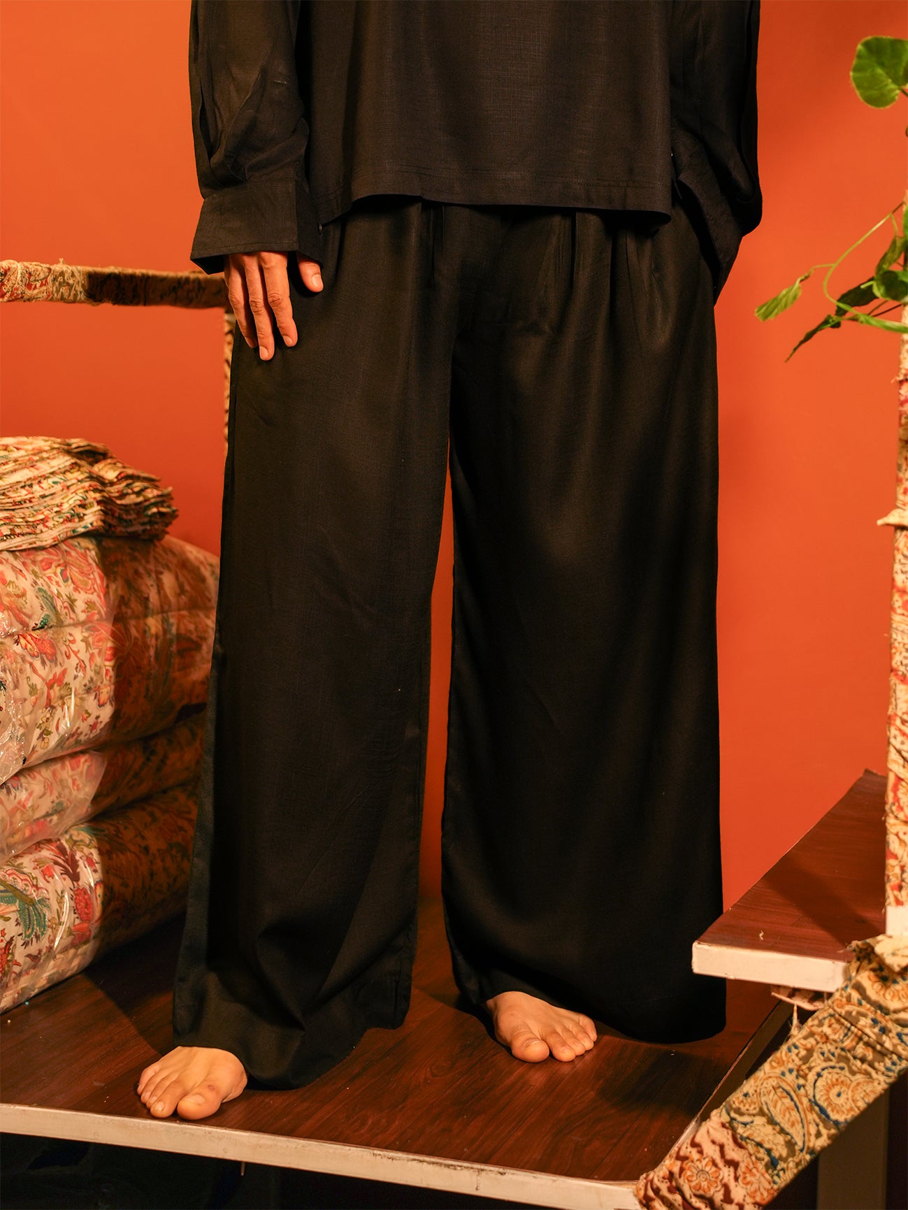 Black Pajama Pants