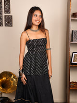 Jhanjhar Bandhani Corset Kurti
