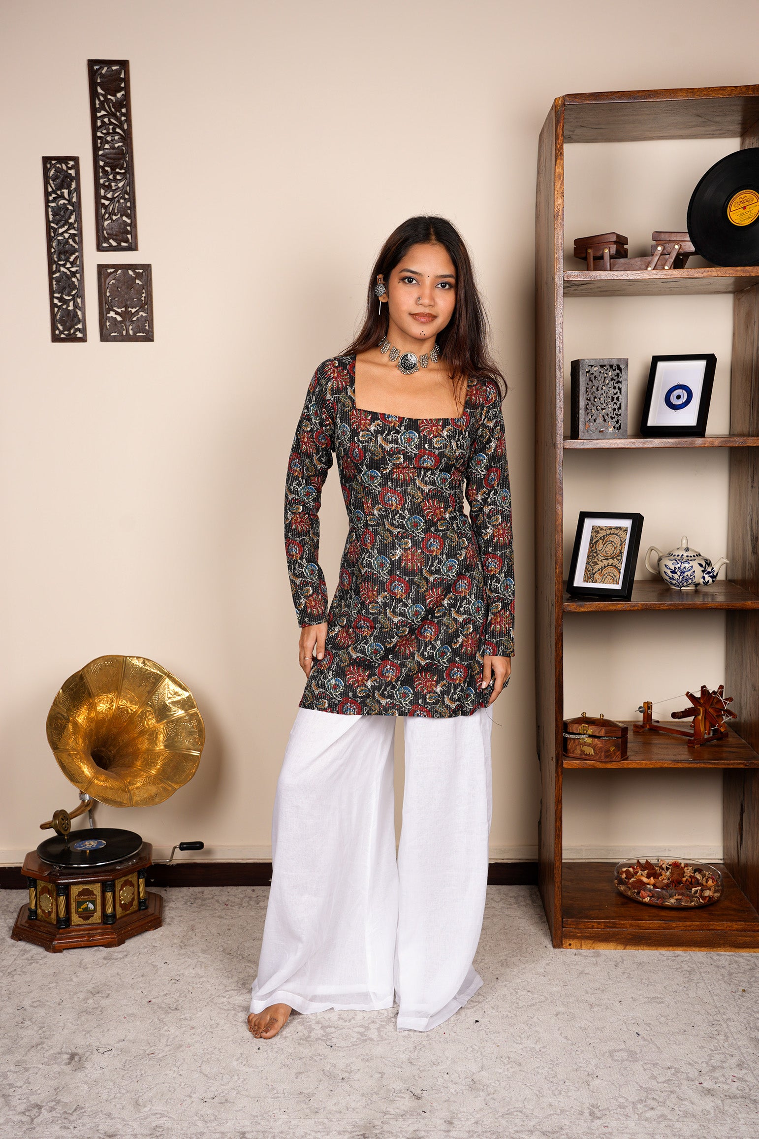 Radhika Sleeved Corset Kurti