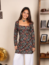 Radhika Sleeved Corset Kurti