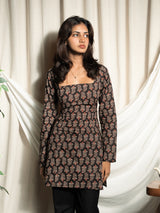 Juhi Black Full Sleeve Kurti