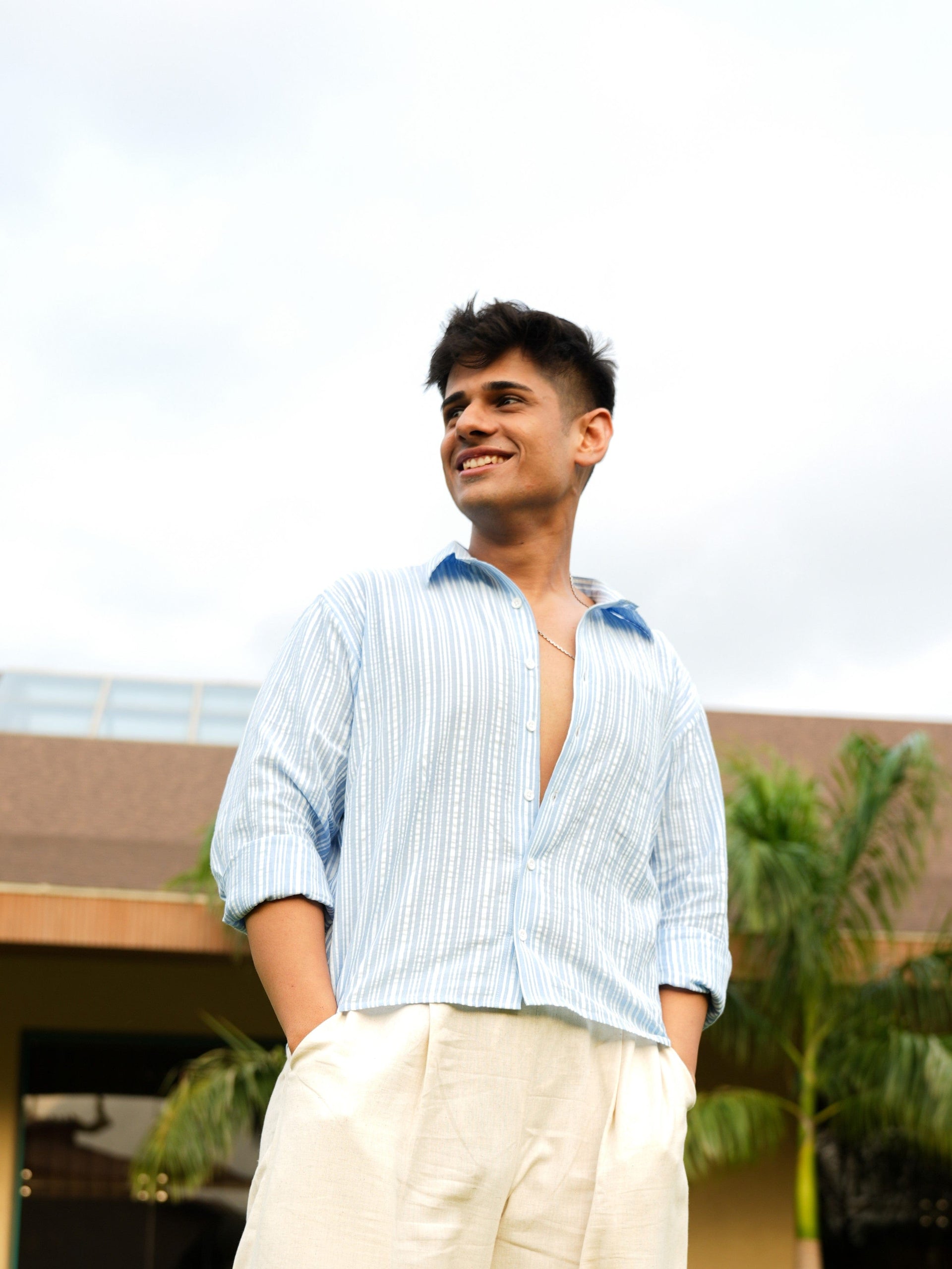 Gul Striped Crop  Shirt