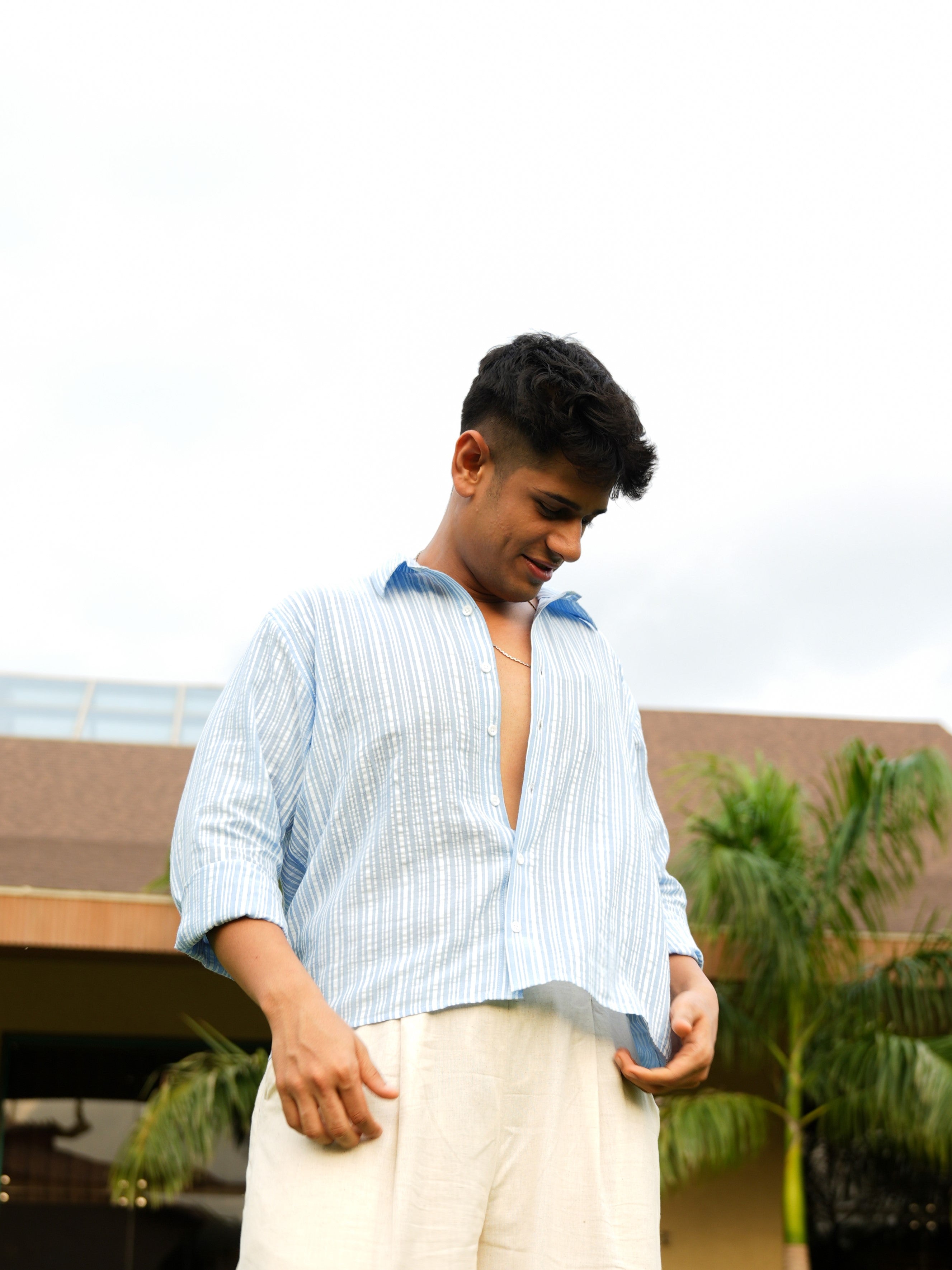 Gul Striped Crop  Shirt