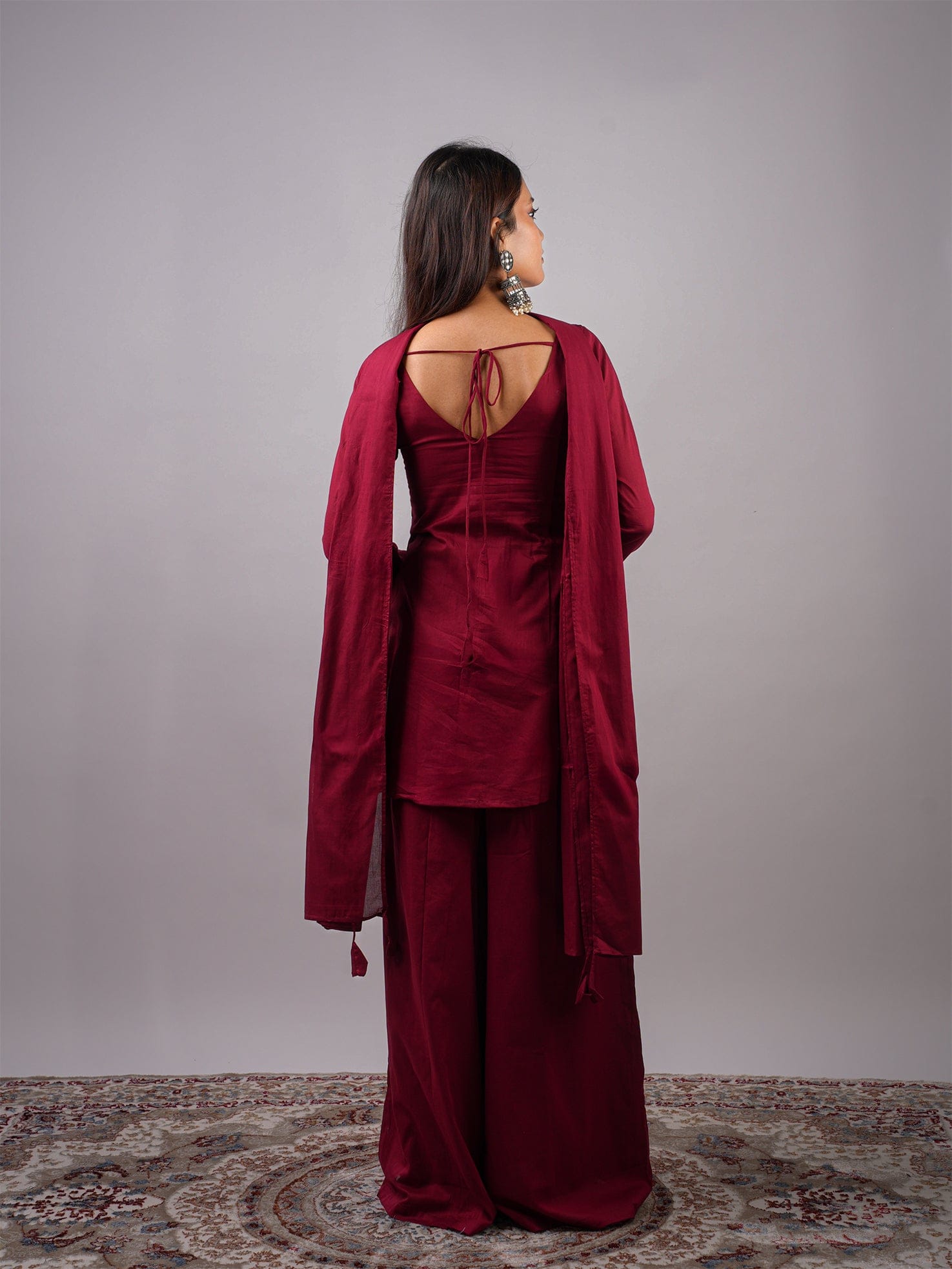 Kareena Mul Kurti Pant Dupatta Set