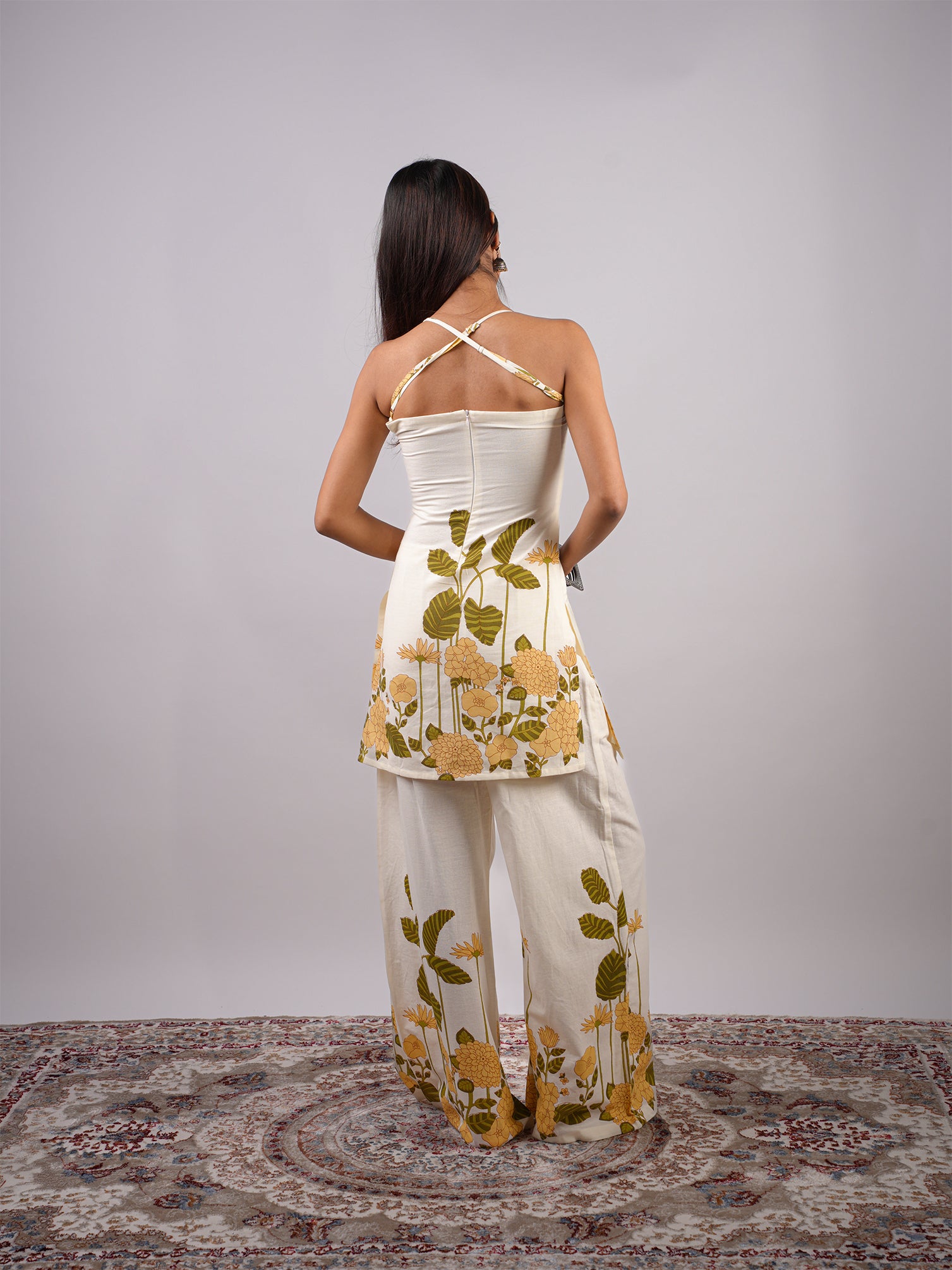 Delilah Halterneck Kurti Pant Set