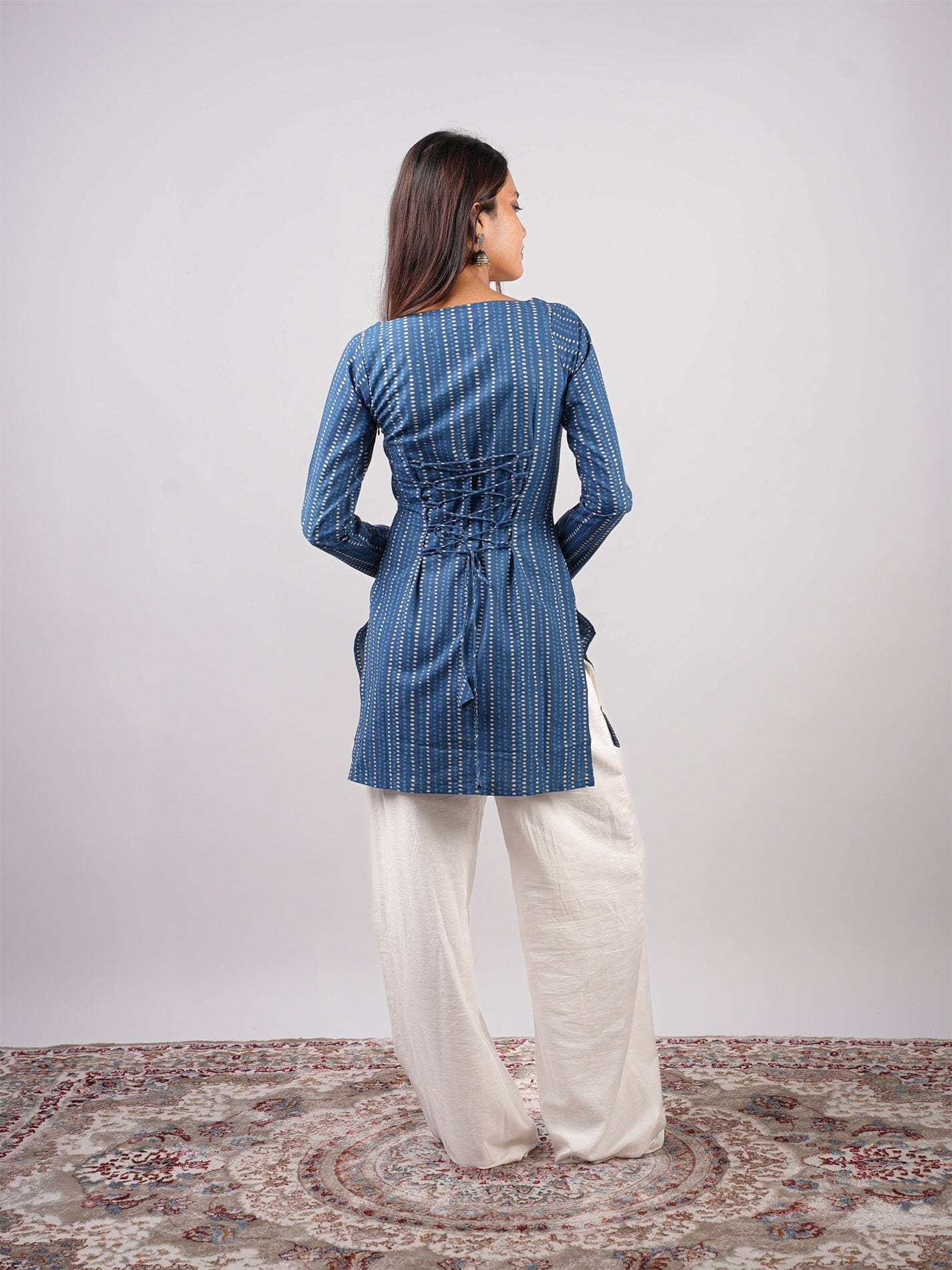 Ishita Sleeved Corset Kurti