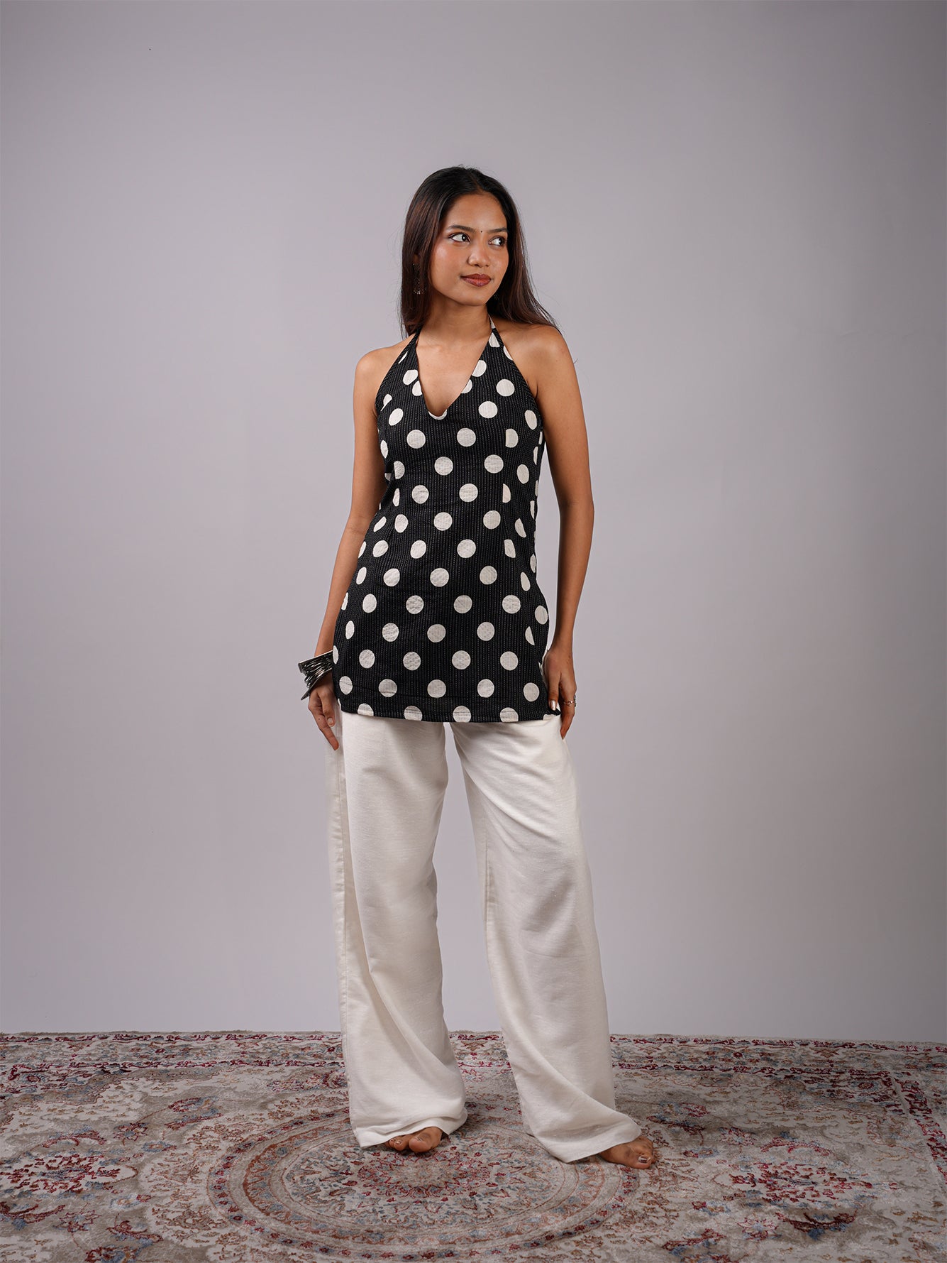 Hiya Halter Neck Corset Kurti