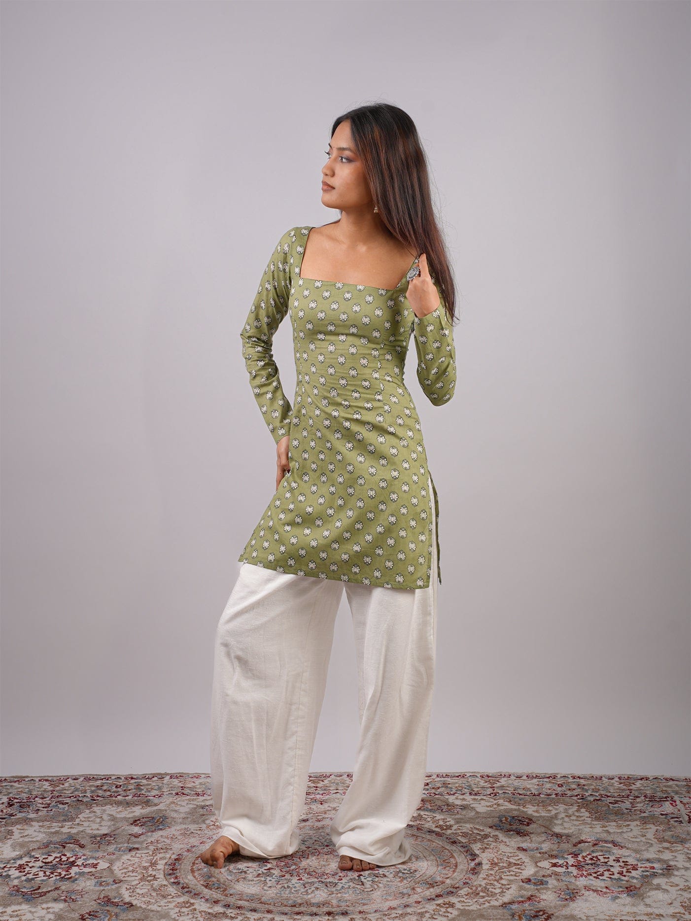 Ayesha Sleeved Corset Kurti