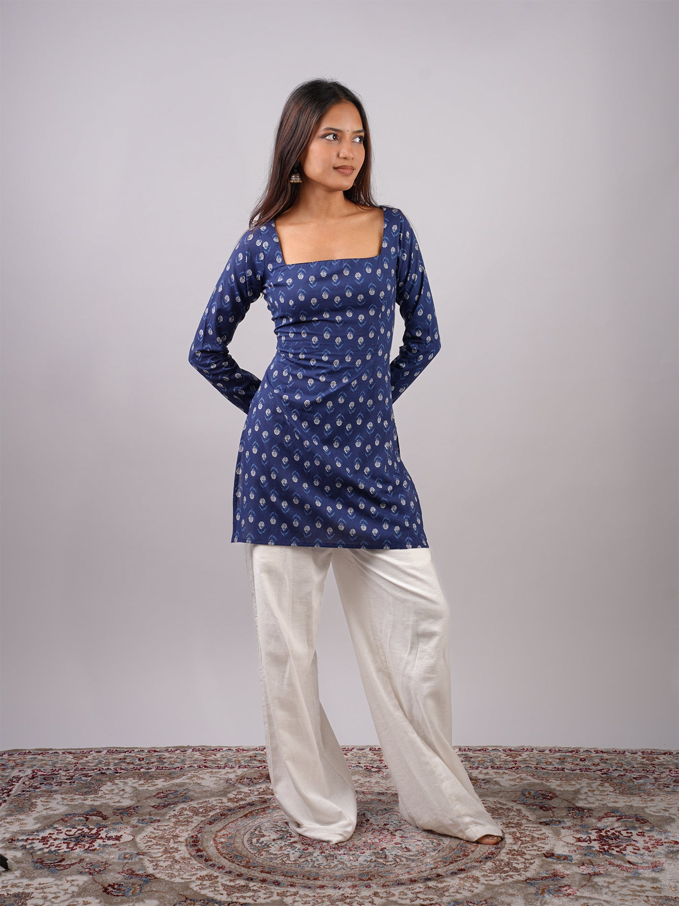 Nia Sleeved Corset Kurti