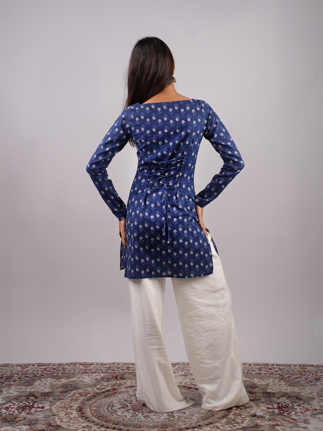 Nia Sleeved Corset Kurti