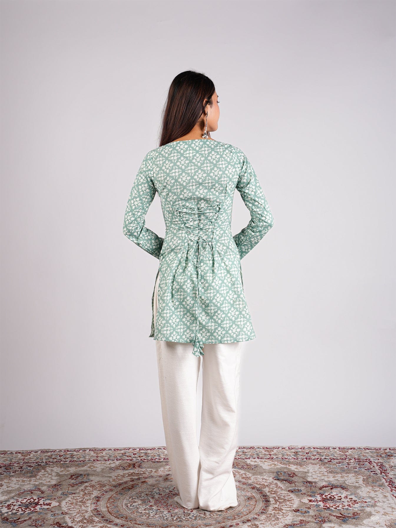 Chaya Sleeved Corset Kurti