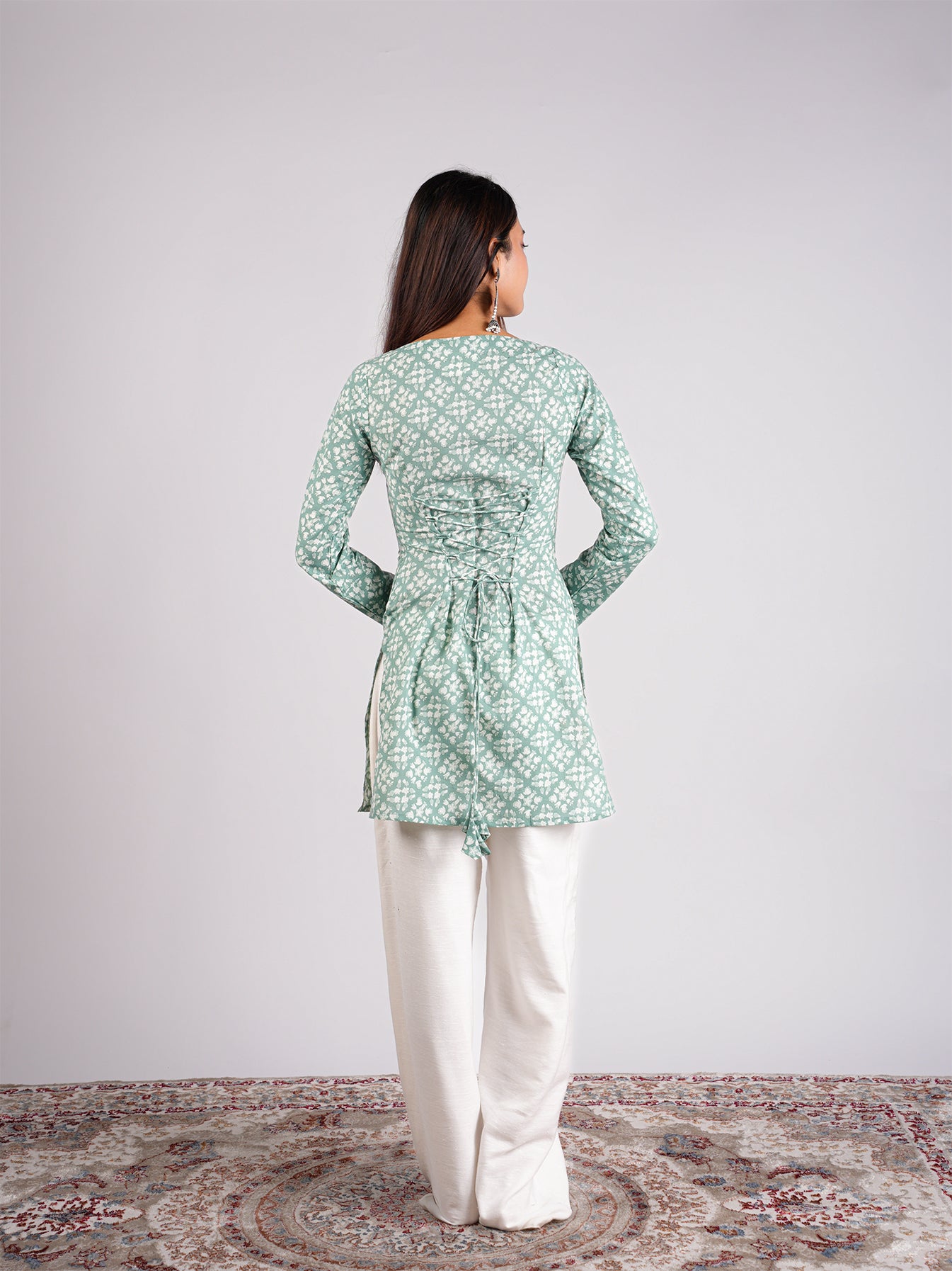 Chaya Sleeved Corset Kurti