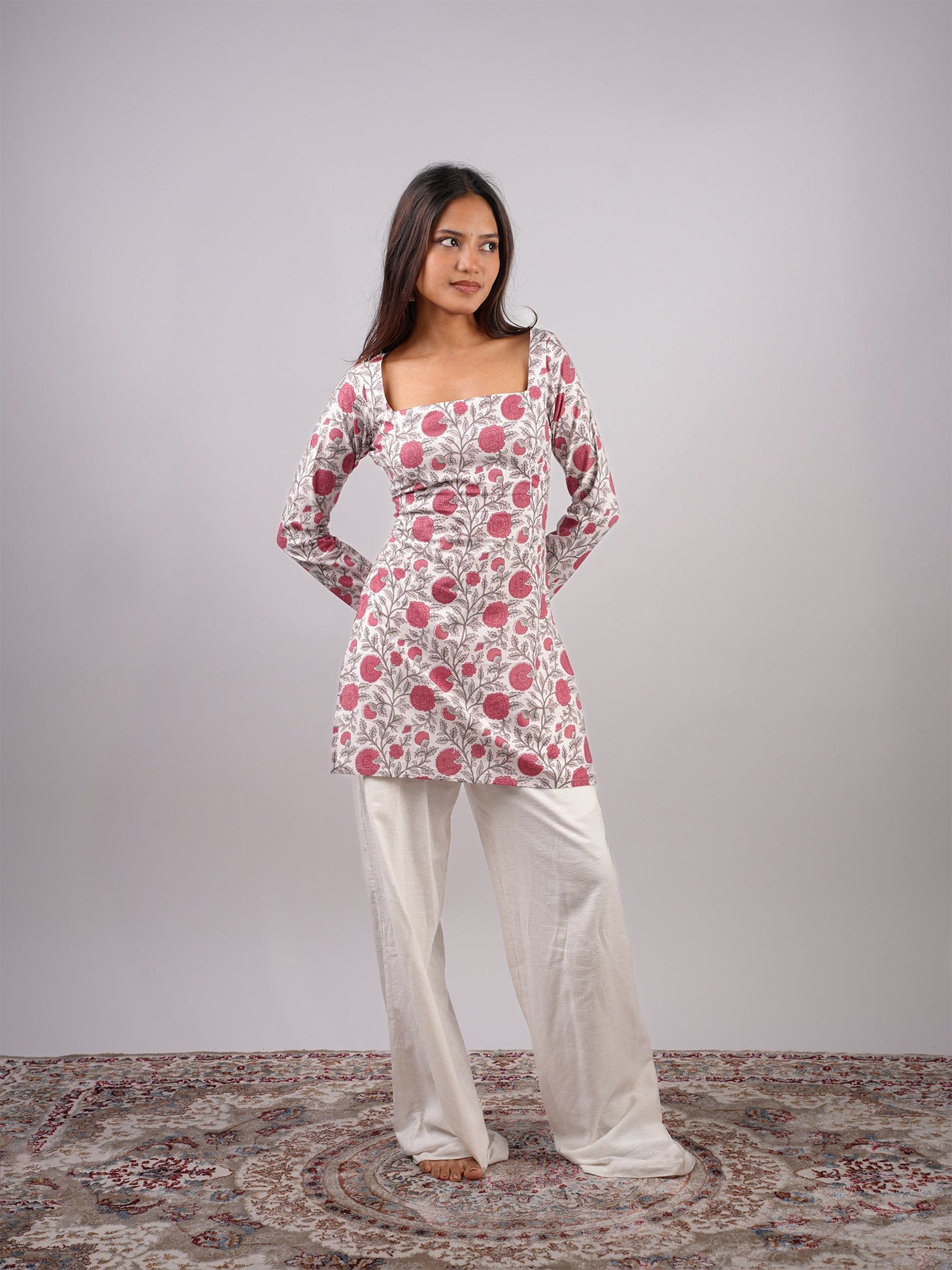 Kusum Sleeved Corset Kurti