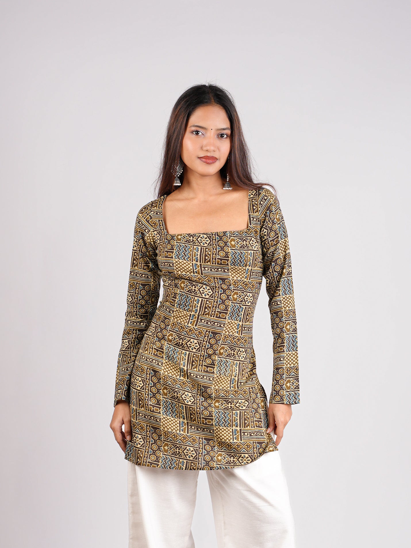 Kanak Sleeved Corset Kurti