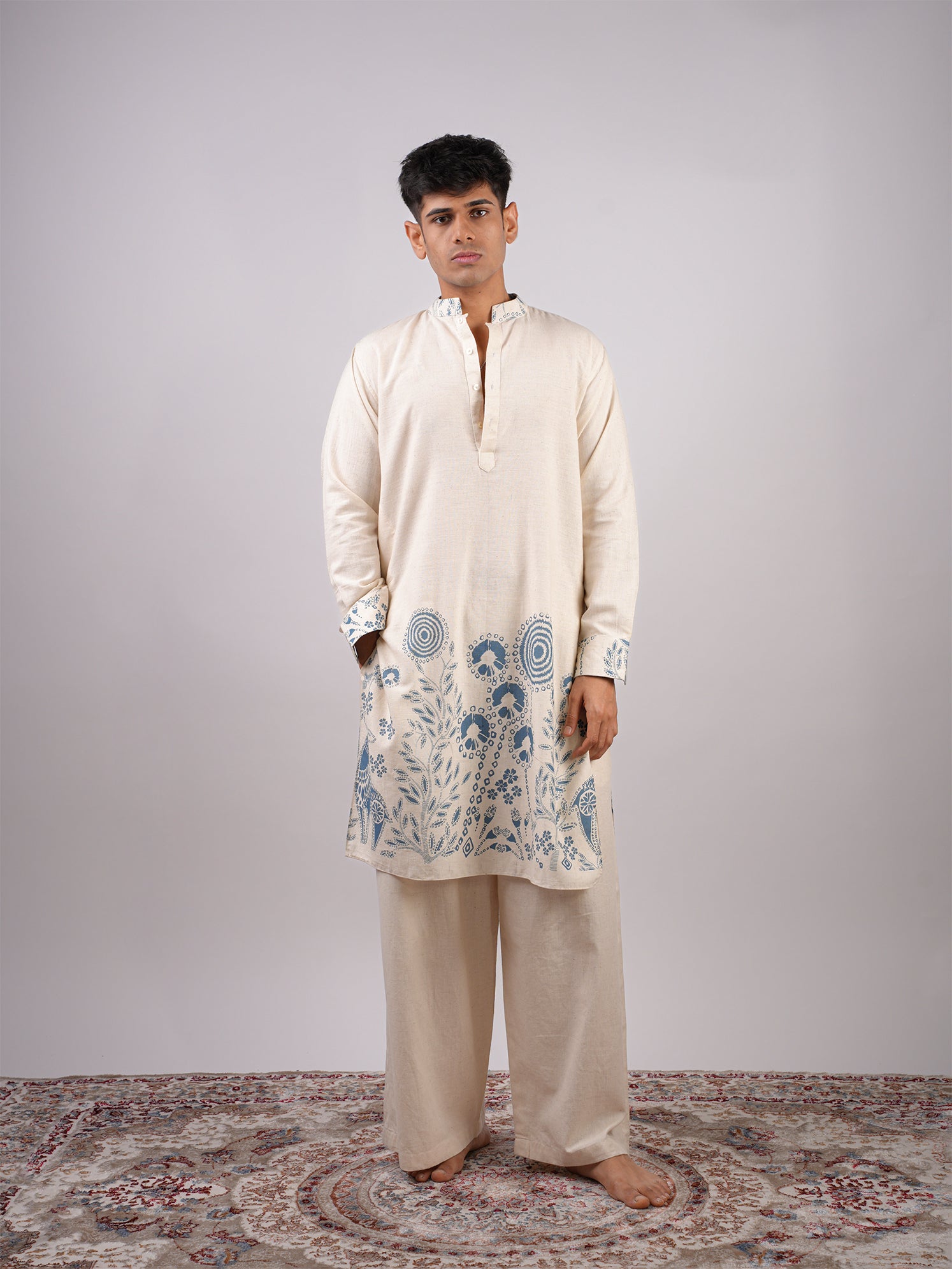 Sur Inverted Sleeves Long Kurta