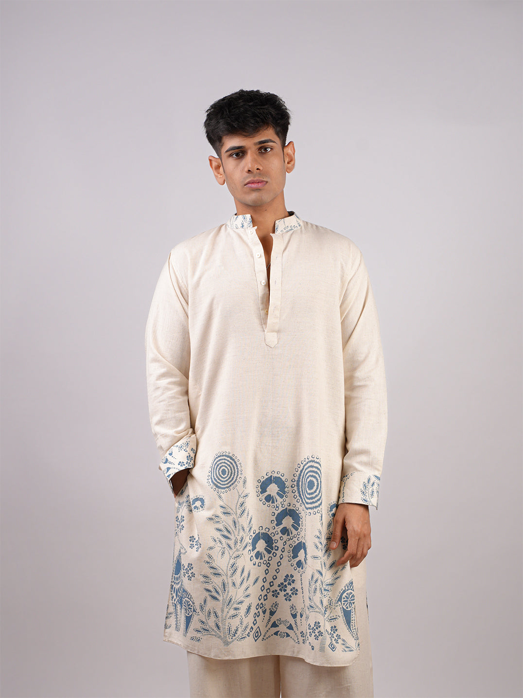 Sur Inverted Sleeves Long Kurta