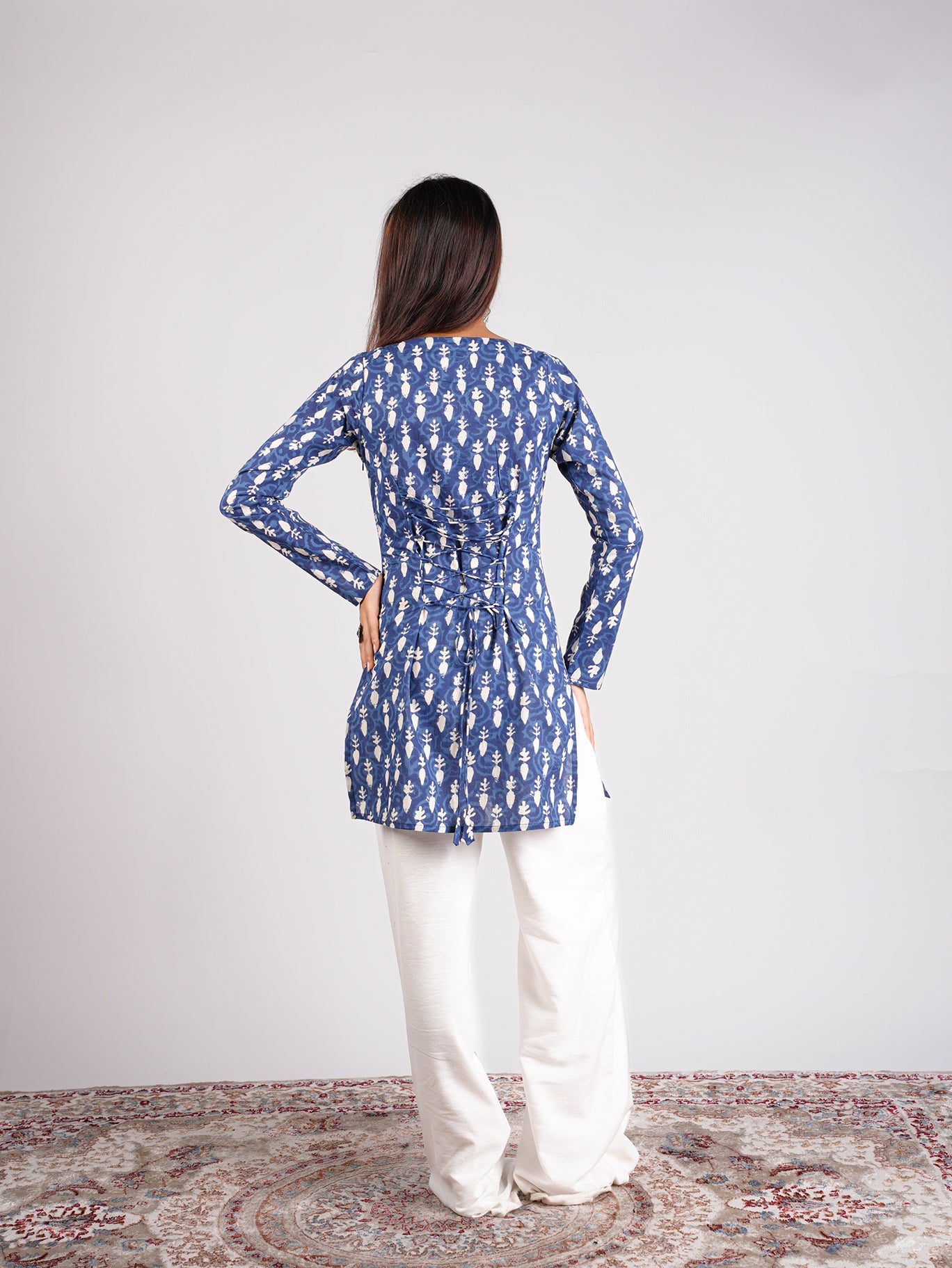 Shikha Sleeved Corset Kurti