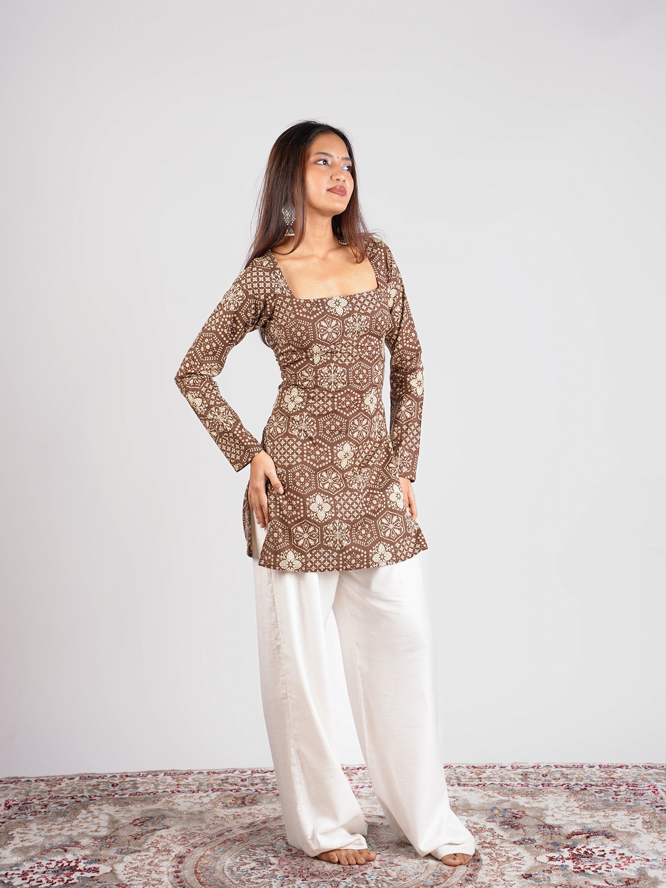 Heena Sleeved Corset Kurti
