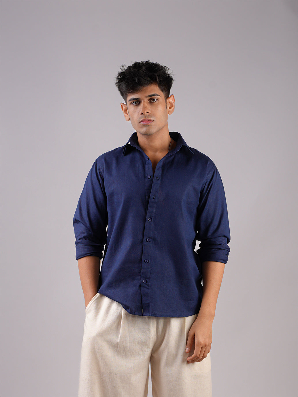 Raghav Linen Fitted Shirt