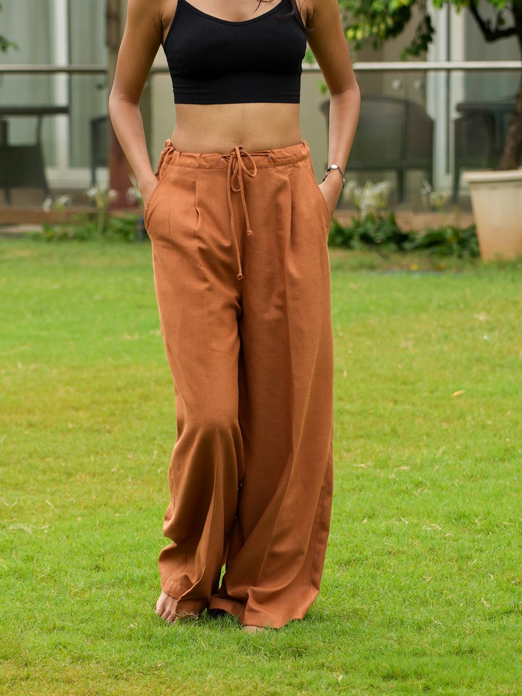 Brown Relaxed Pants