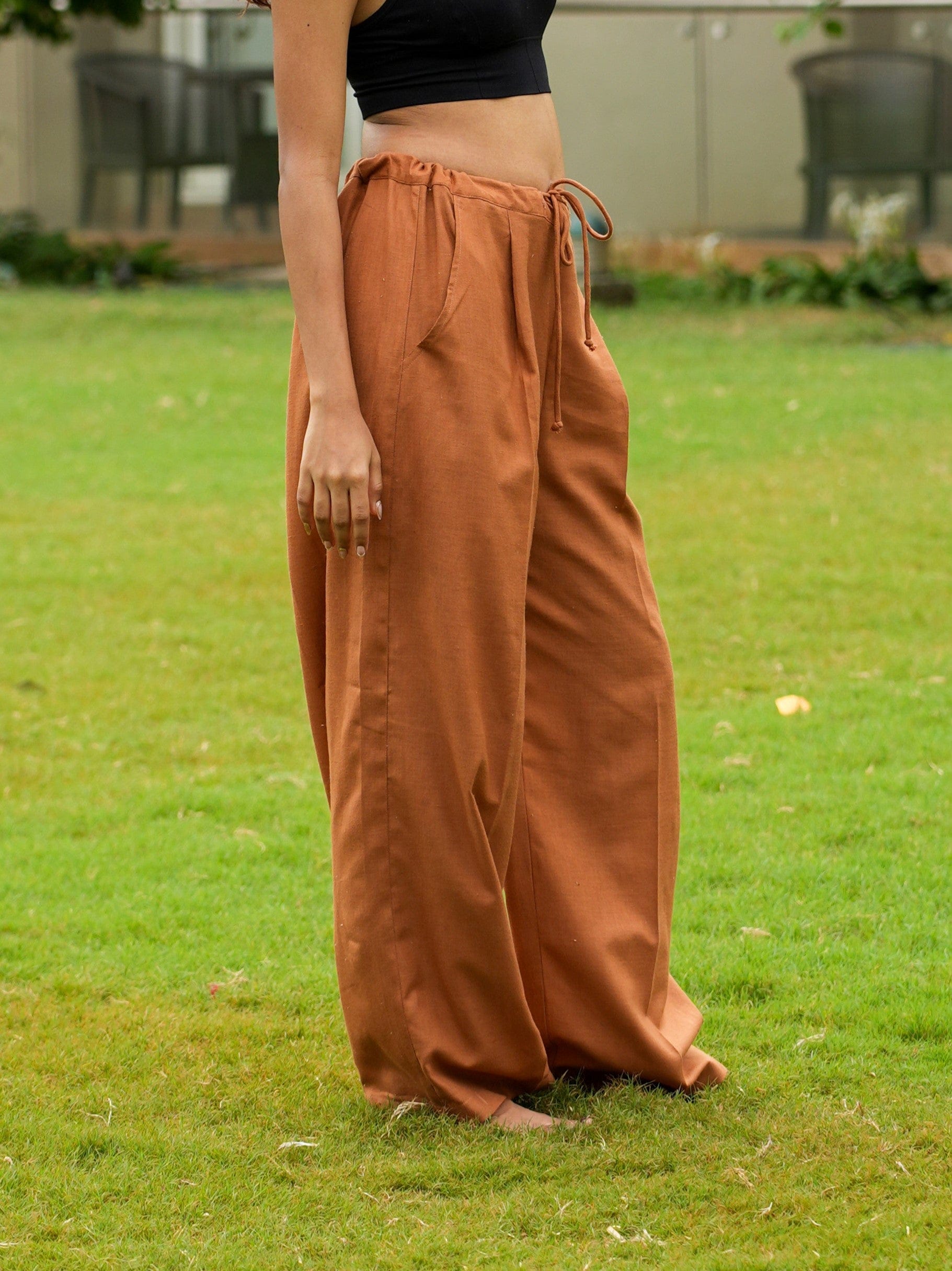 Brown Relaxed Pants