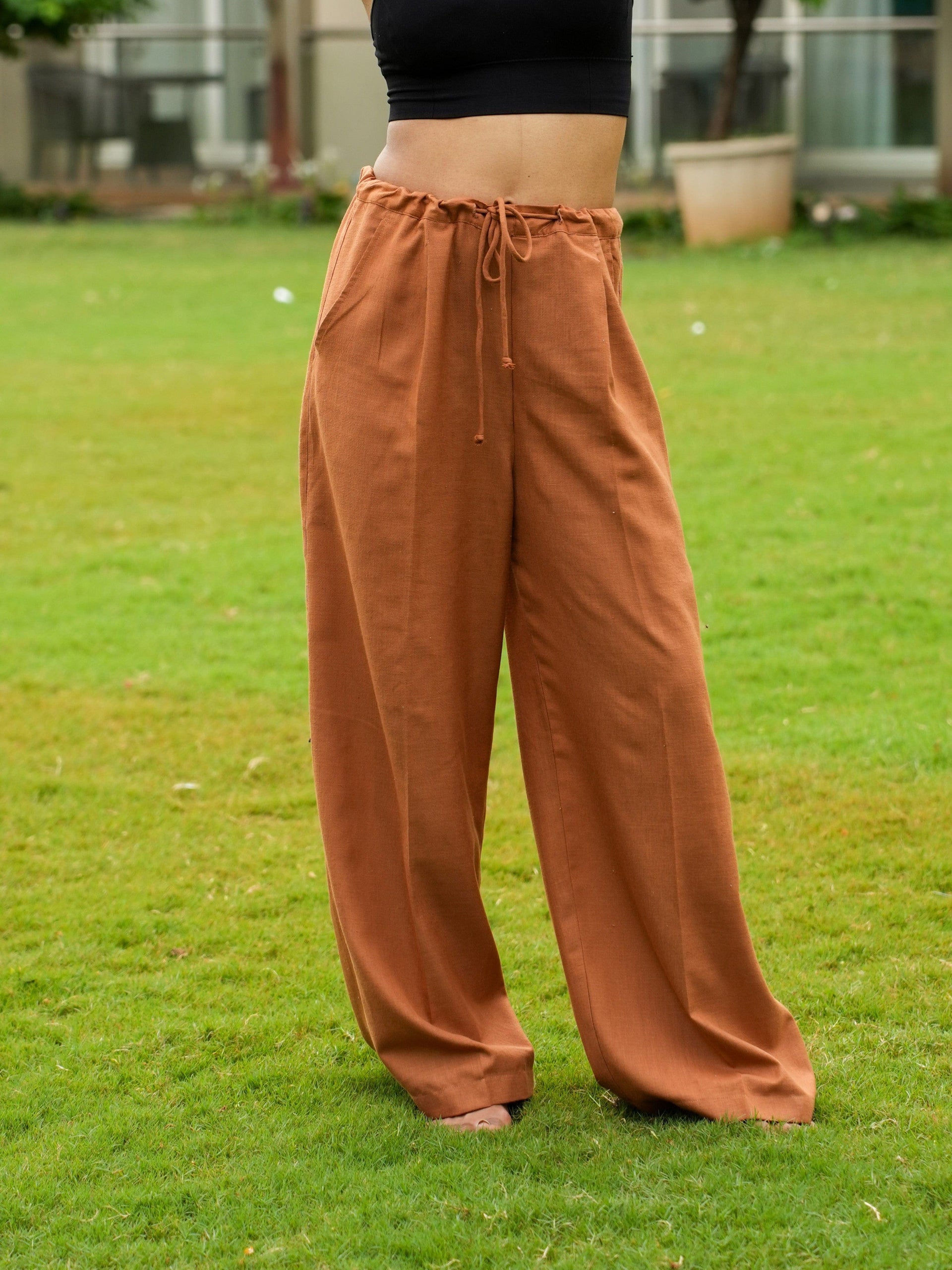Brown Relaxed Pants