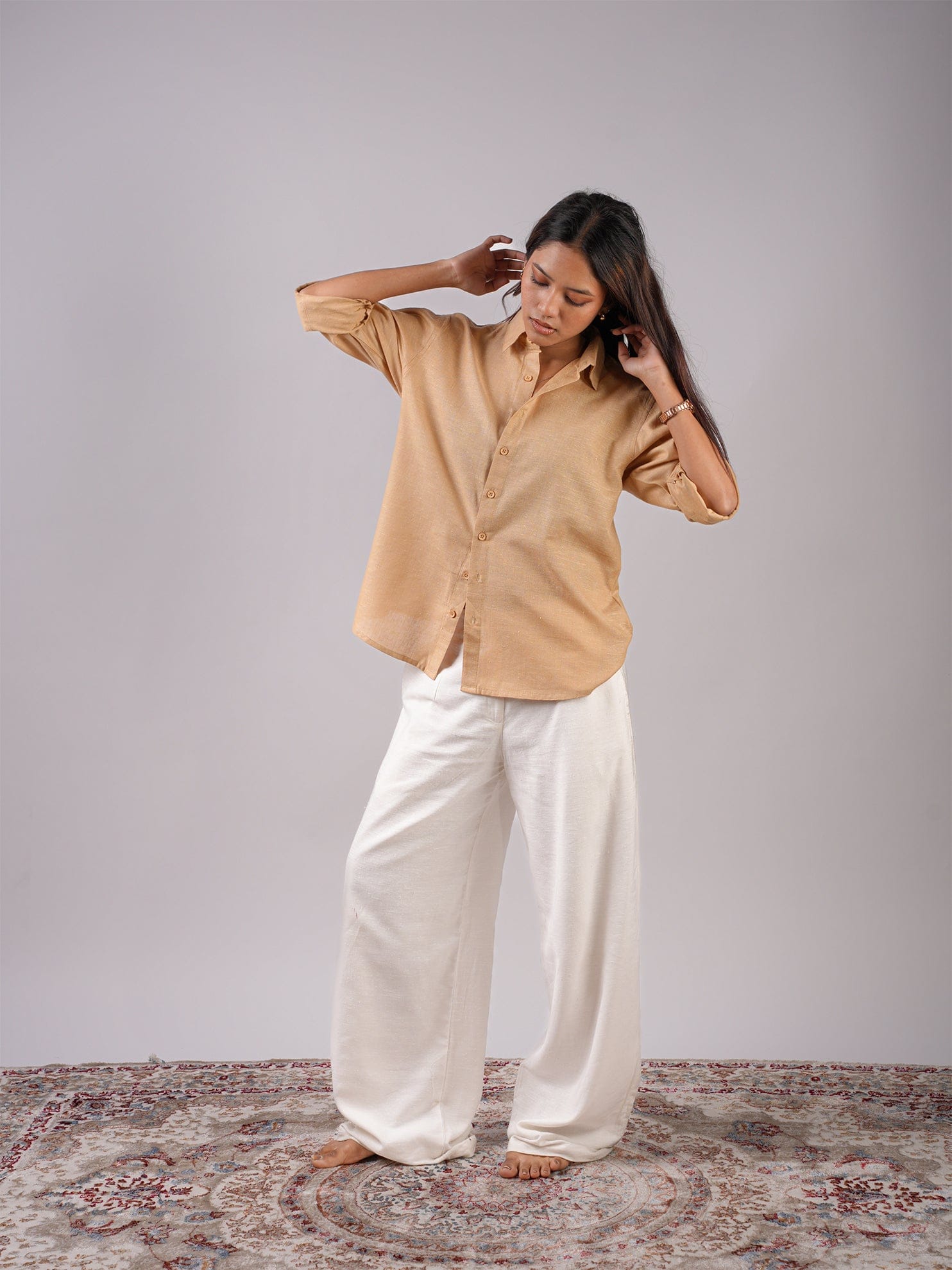 Oversized Khadi Linen Shirt