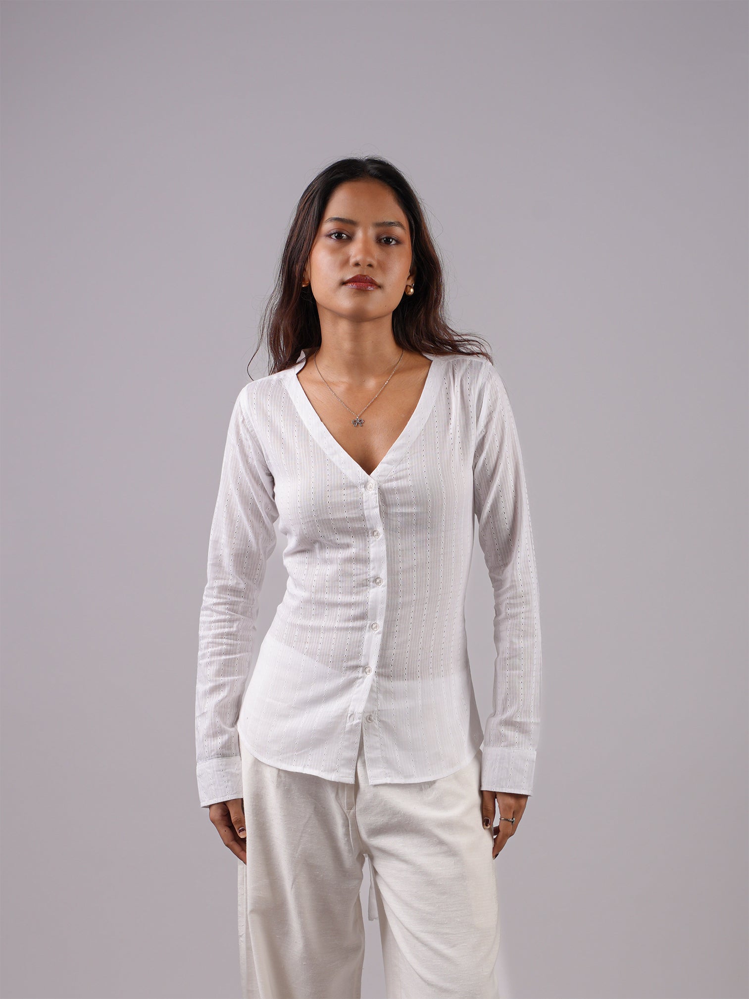 Neer Jacquard Corset Shirt