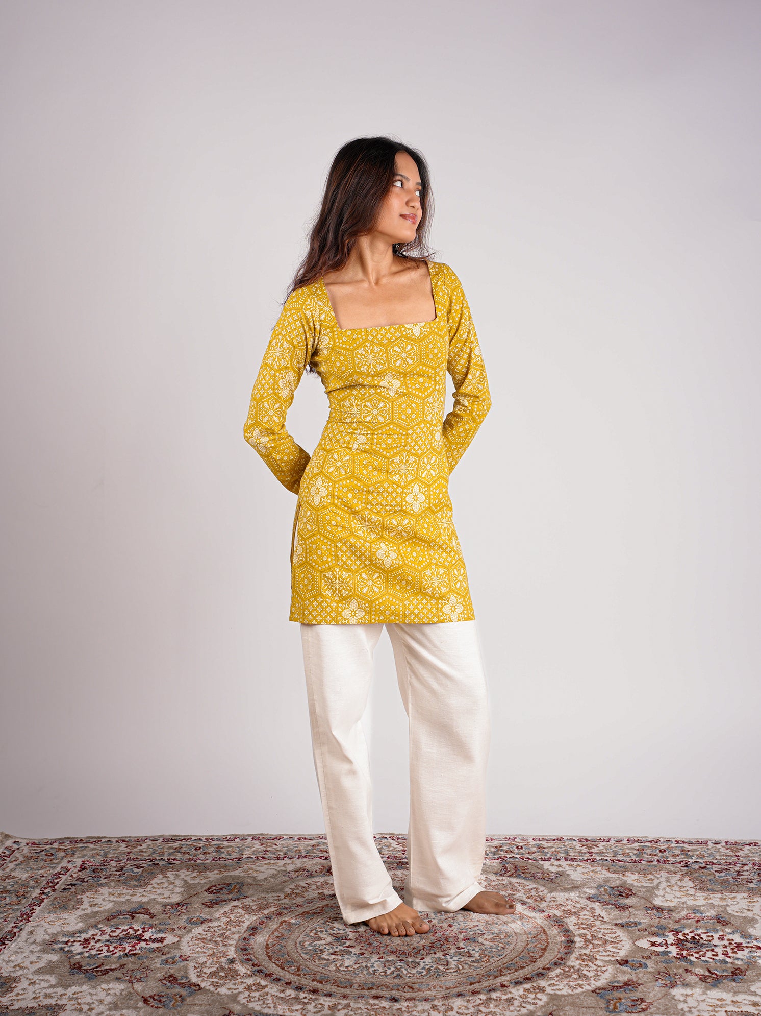 Mishti Sleeved Corset Kurti