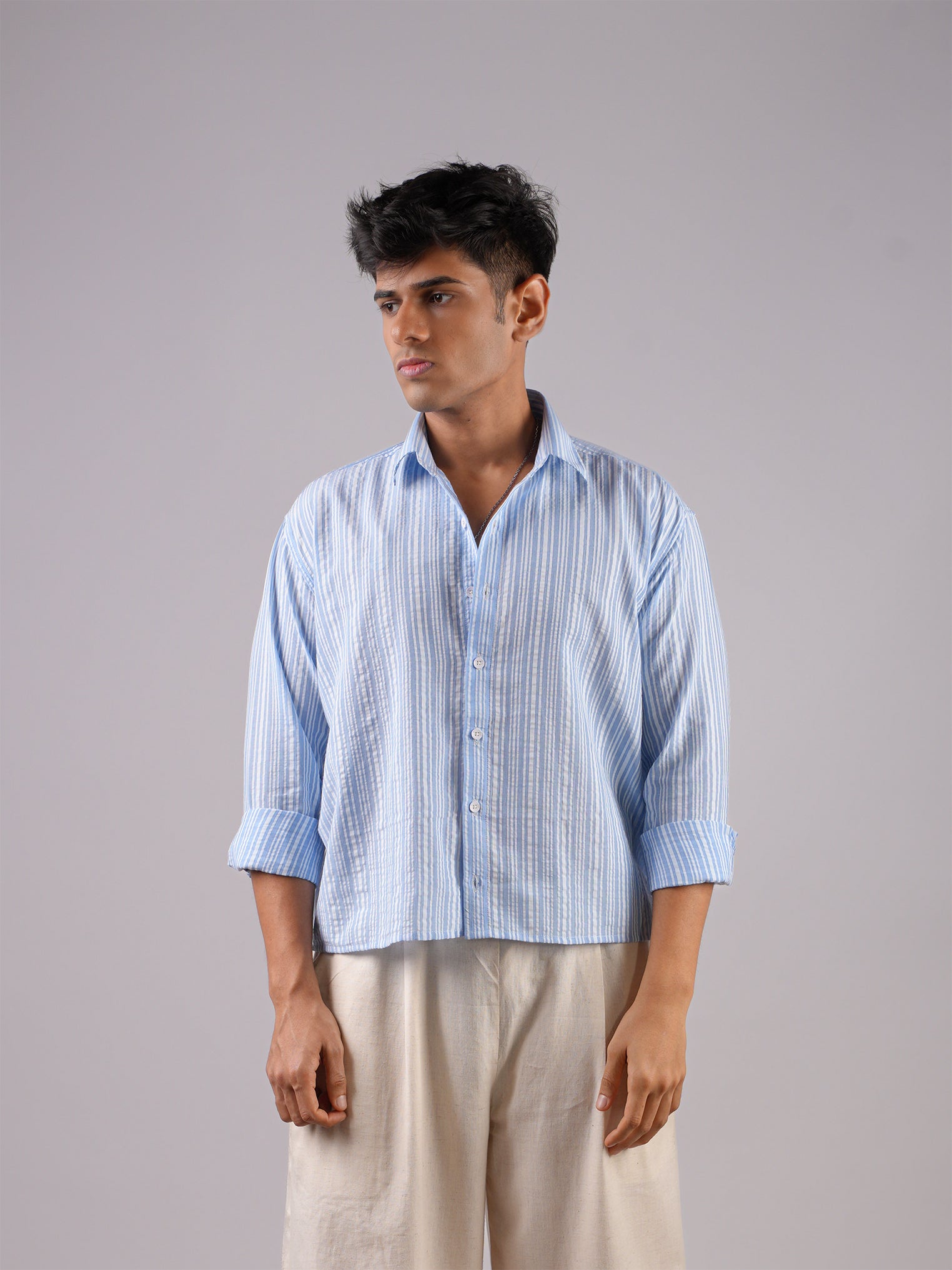 Gul Striped Crop  Shirt