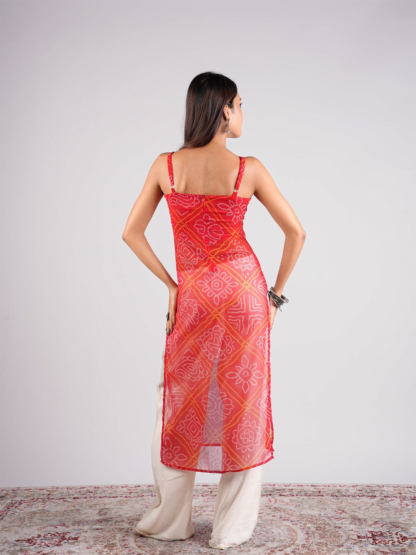 Payal Sheer Bandhani Kurti