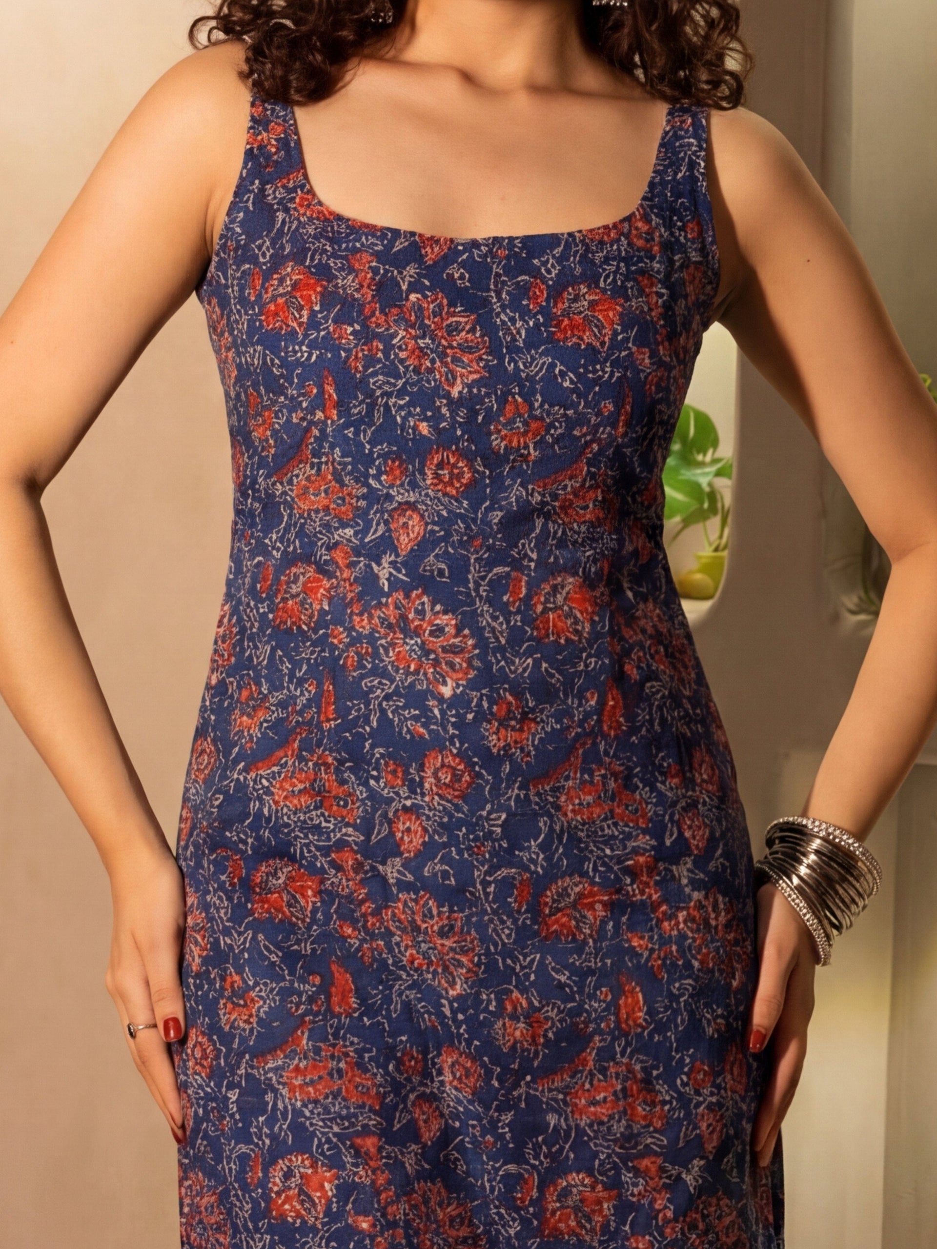 Zeenat Deep Back Long Kurti