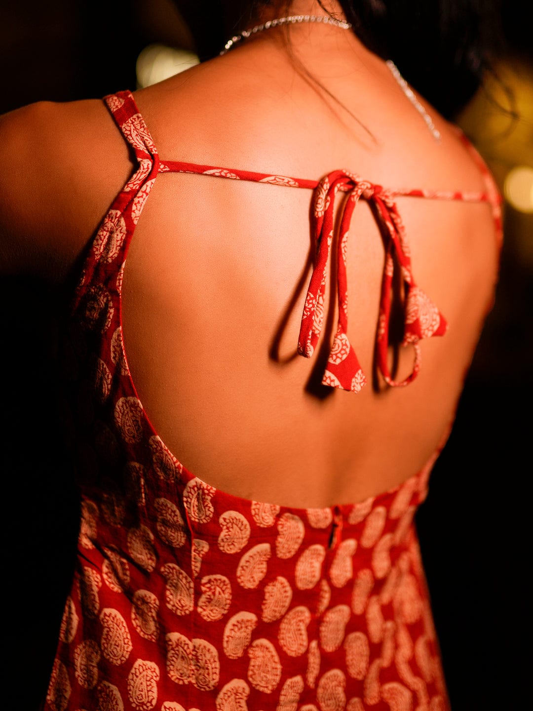 Kum-Kum Deep Back  Short Kurti