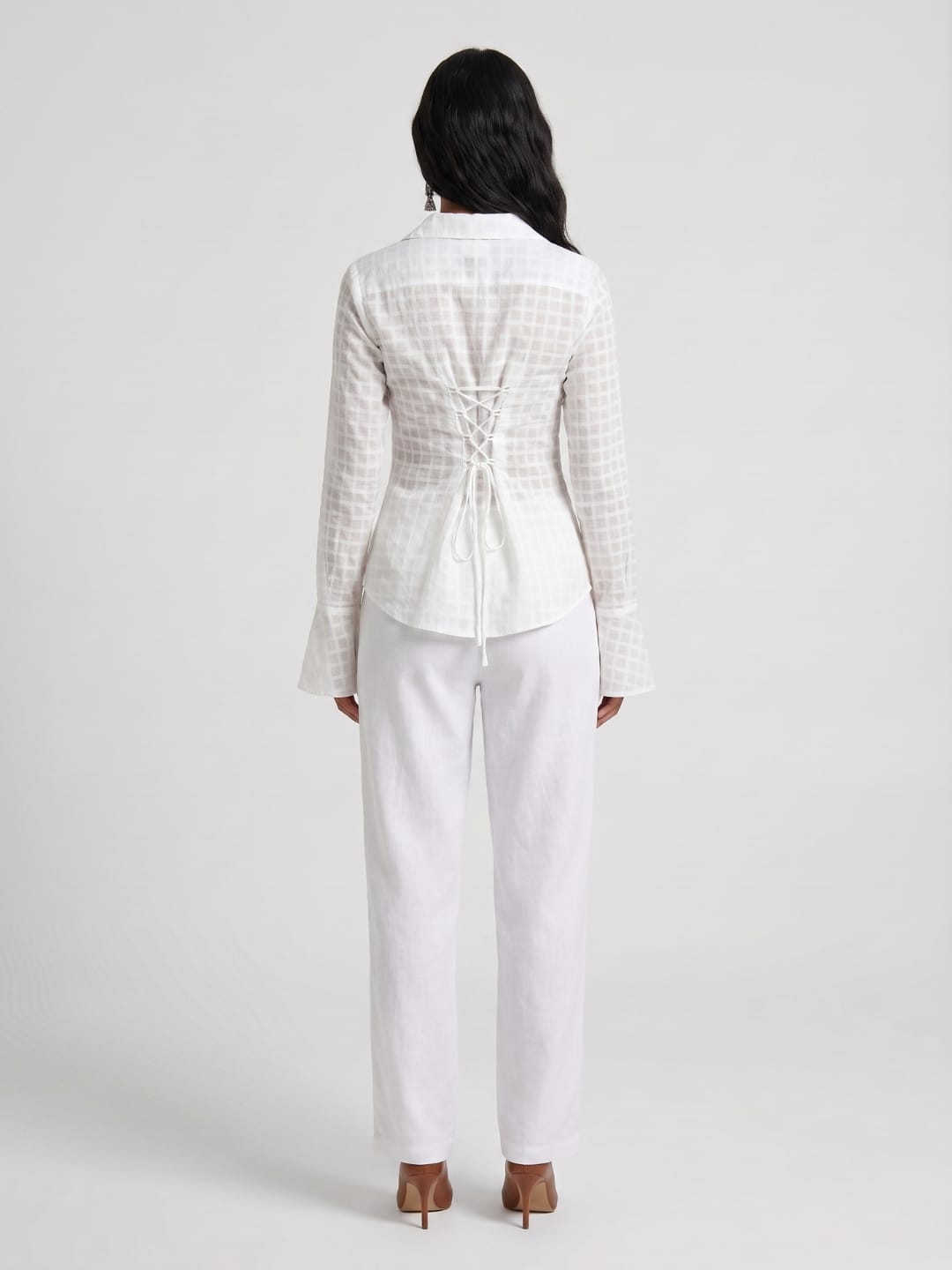 Dua Jacquard Corset Shirt