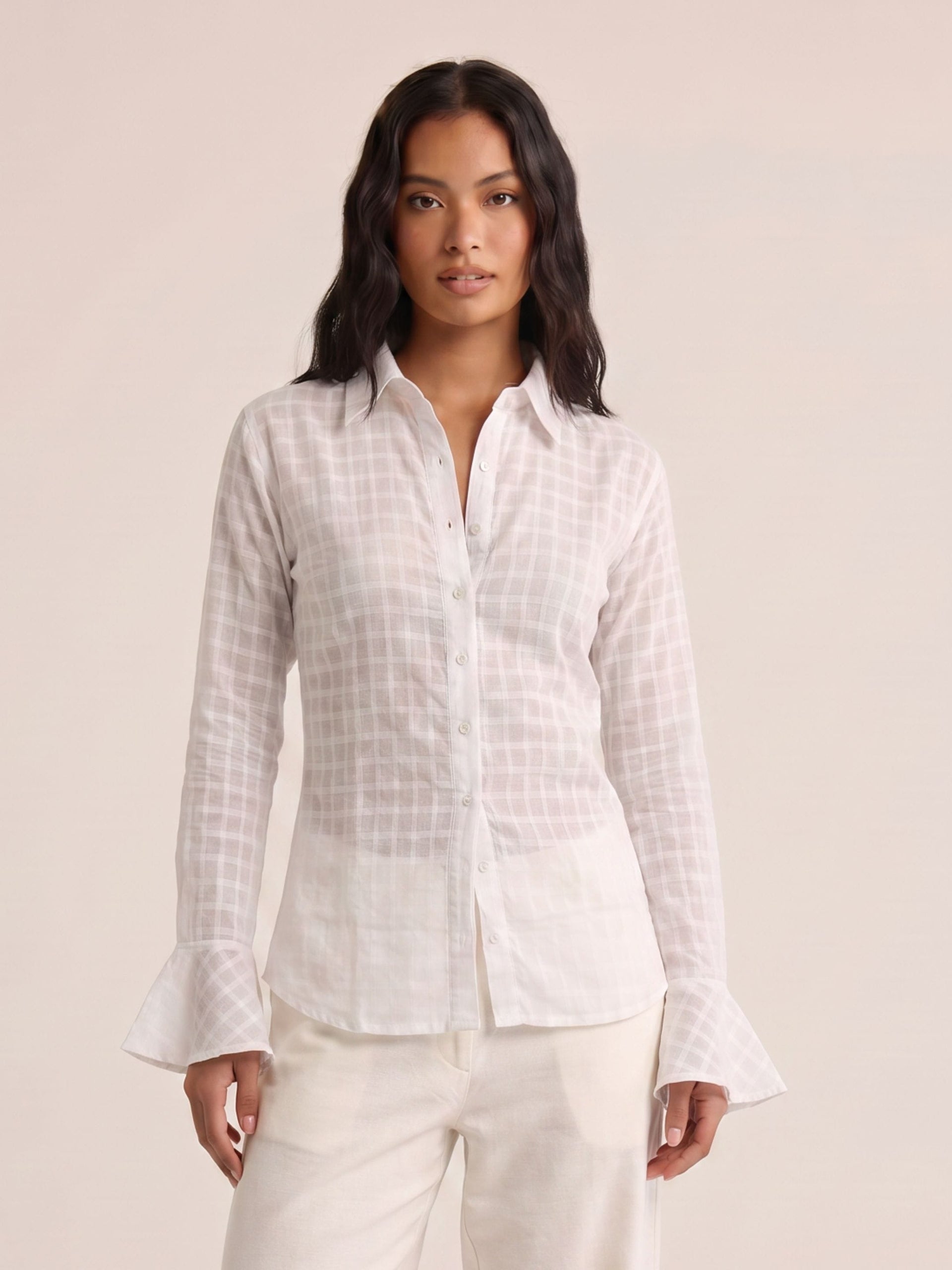 Dua Jacquard Corset Shirt