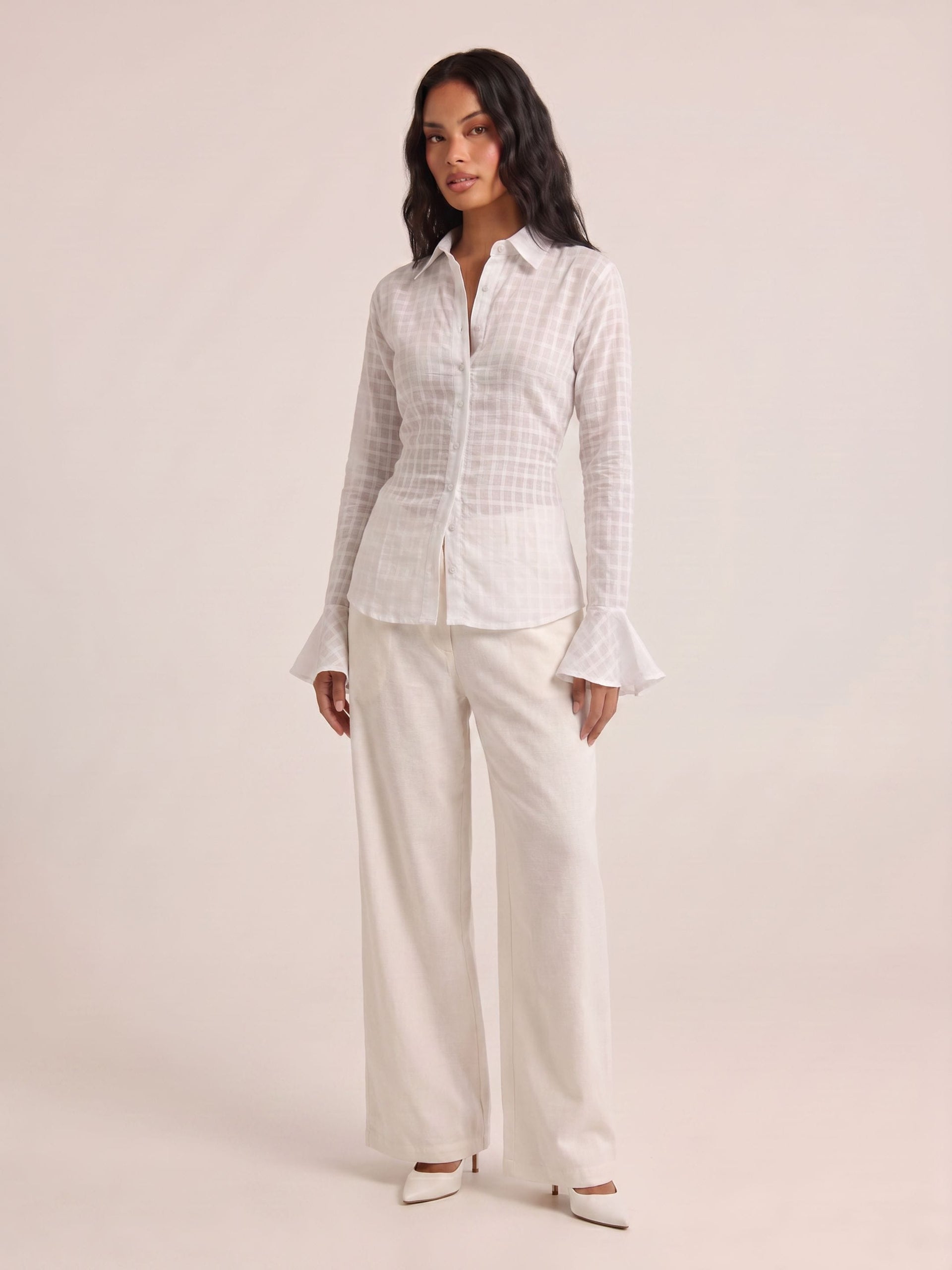 Dua Jacquard Corset Shirt