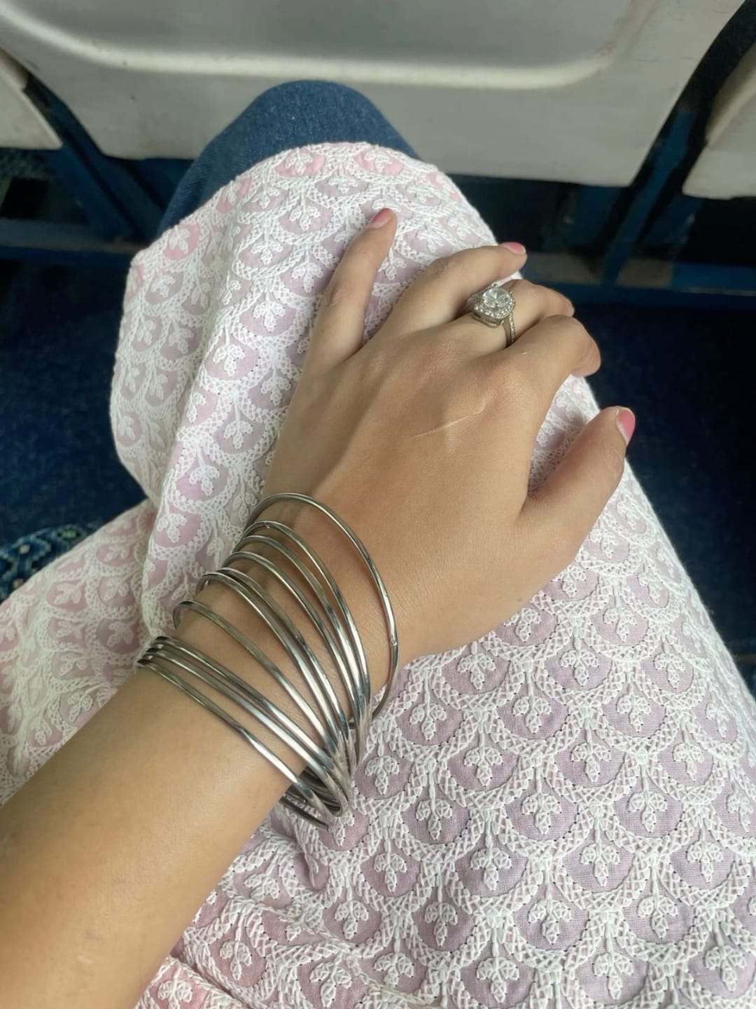 Silver Bangle Set