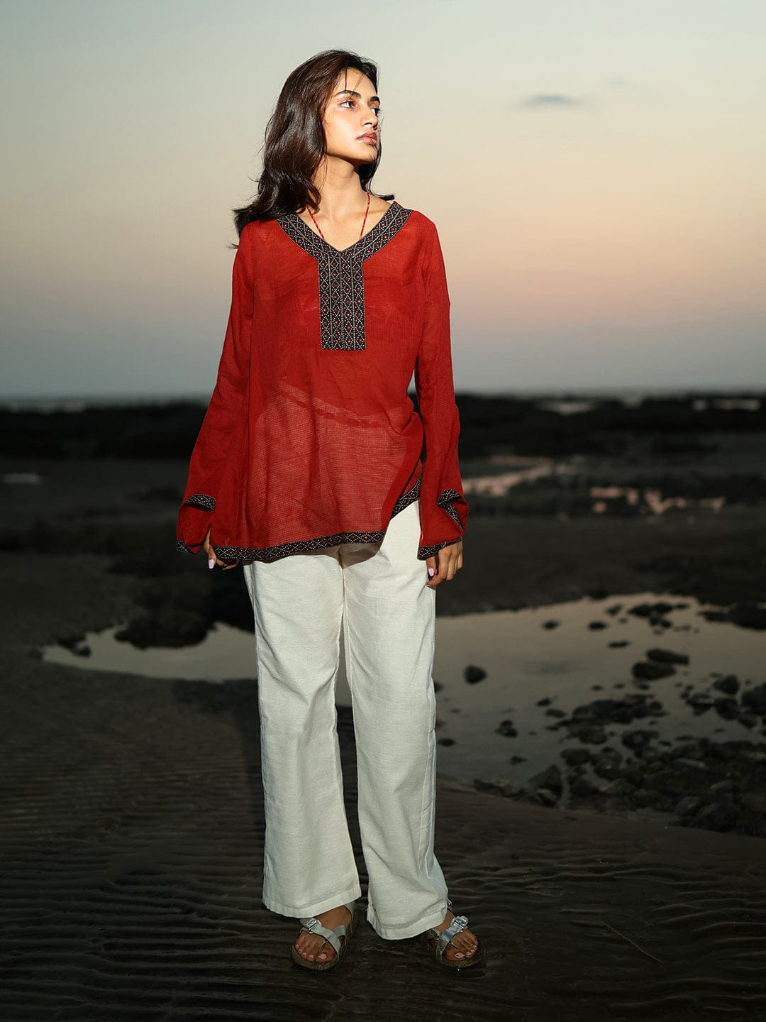 Shrishti mul cover up - kurti