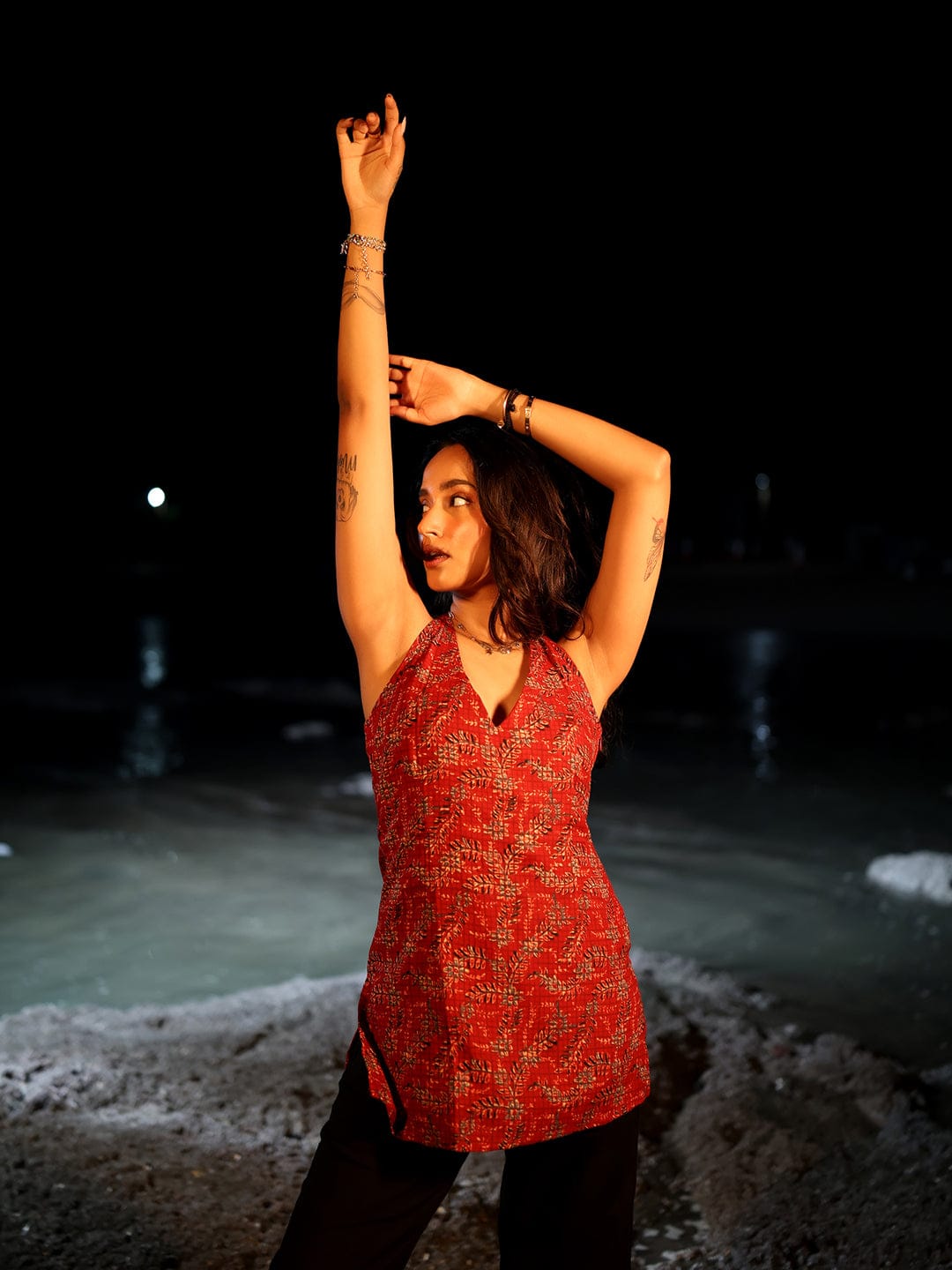 Khawaab Halterneck Corset Kurti