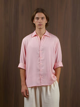 Ishaan Pink Loose Fitted Shirt