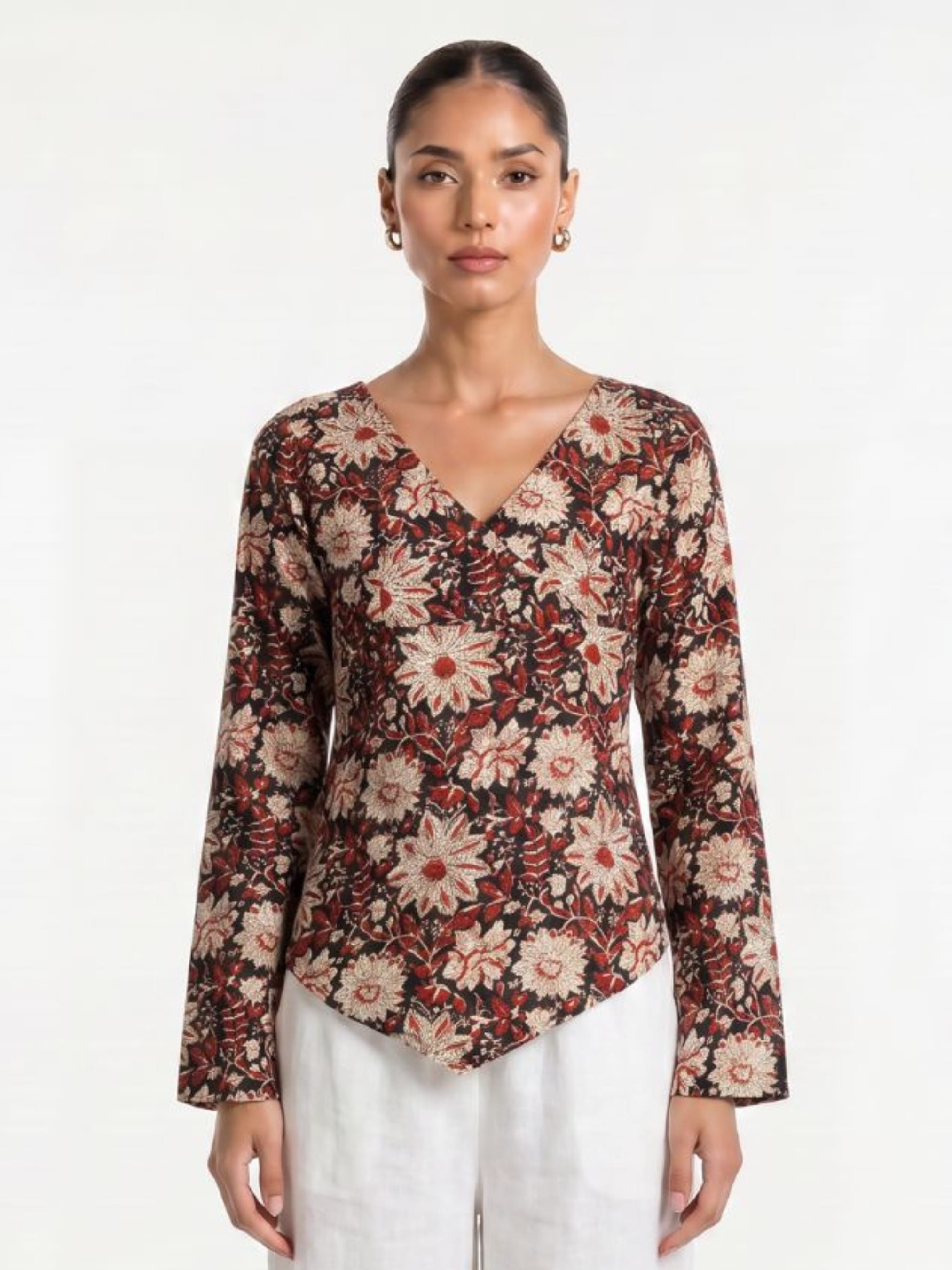 Naira Bell Sleeved Top