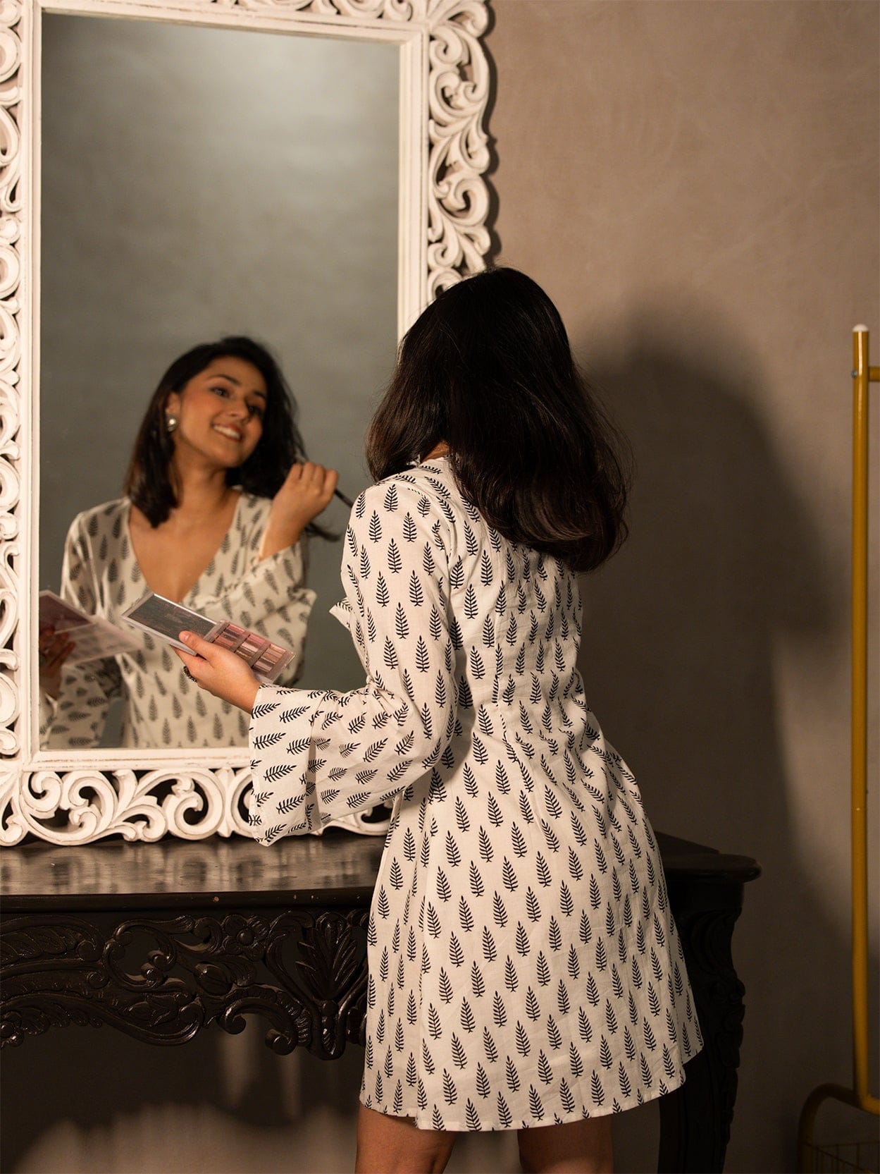 Saanvi Bell Sleeves Dress