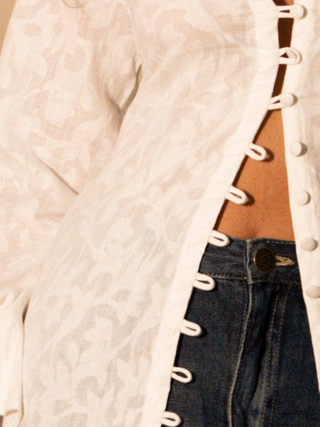 Rasha Jacquard Cape Kurti