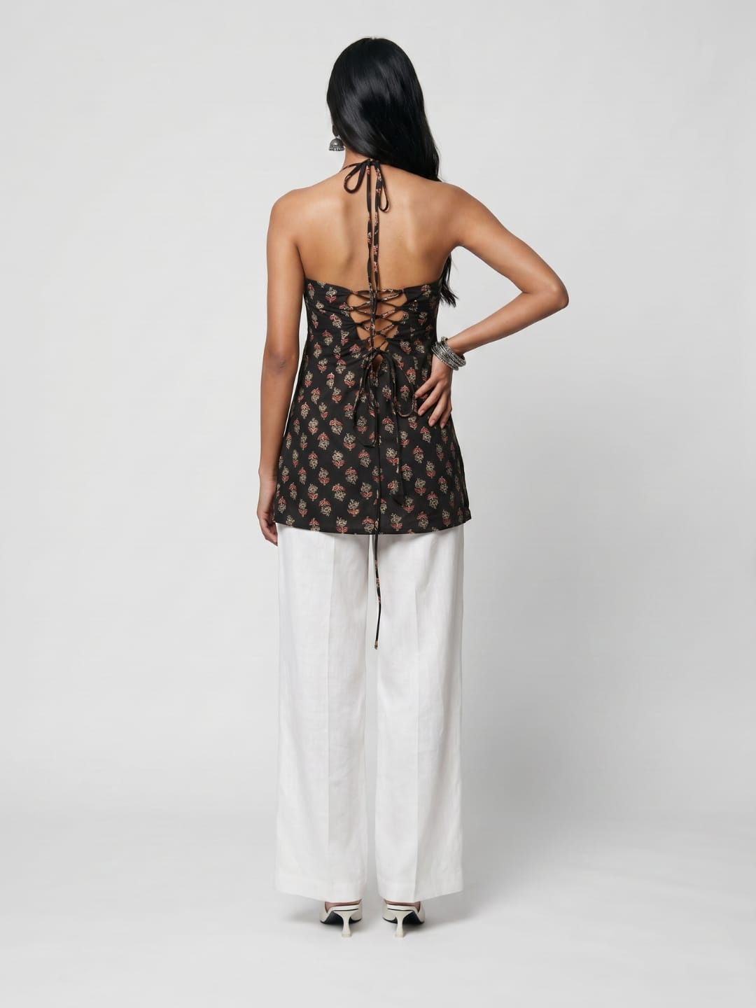 Simran Halterneck Corset Kurti