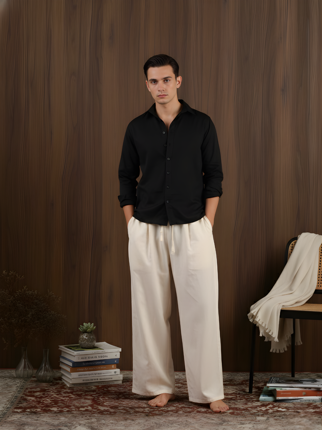 Aryan Linen Fitted Shirt