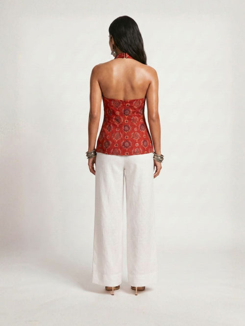 Ambar Keyhole Halterneck Kurti