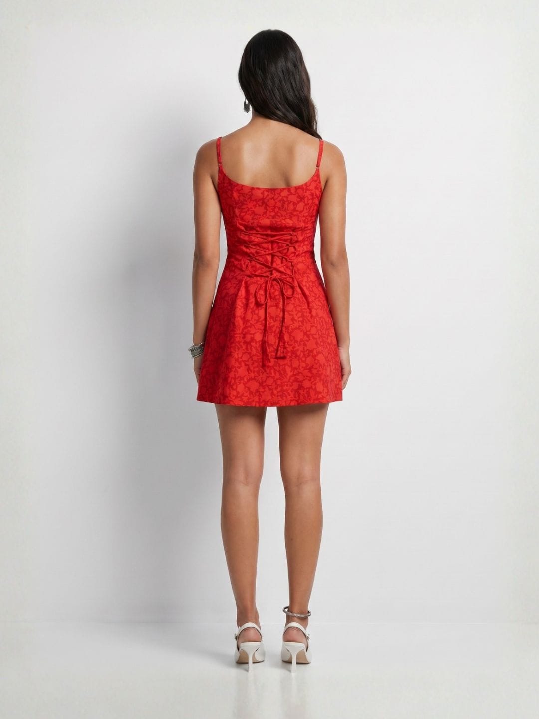 Danna Detachable Sleeves Short Dress